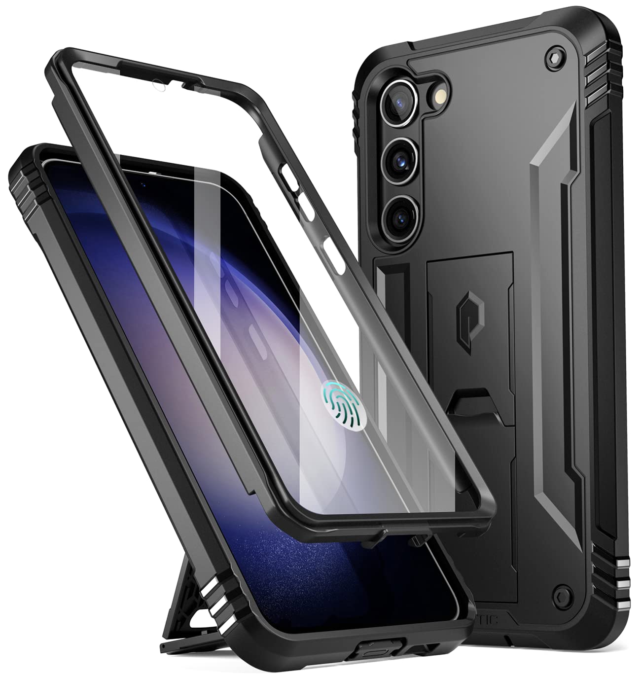 Poetic Revolution Case Compatible with Galaxy S23+ Plus 5G 6.7 inch, Full Body Rugged Shockproof Protective Cover Case with Kick