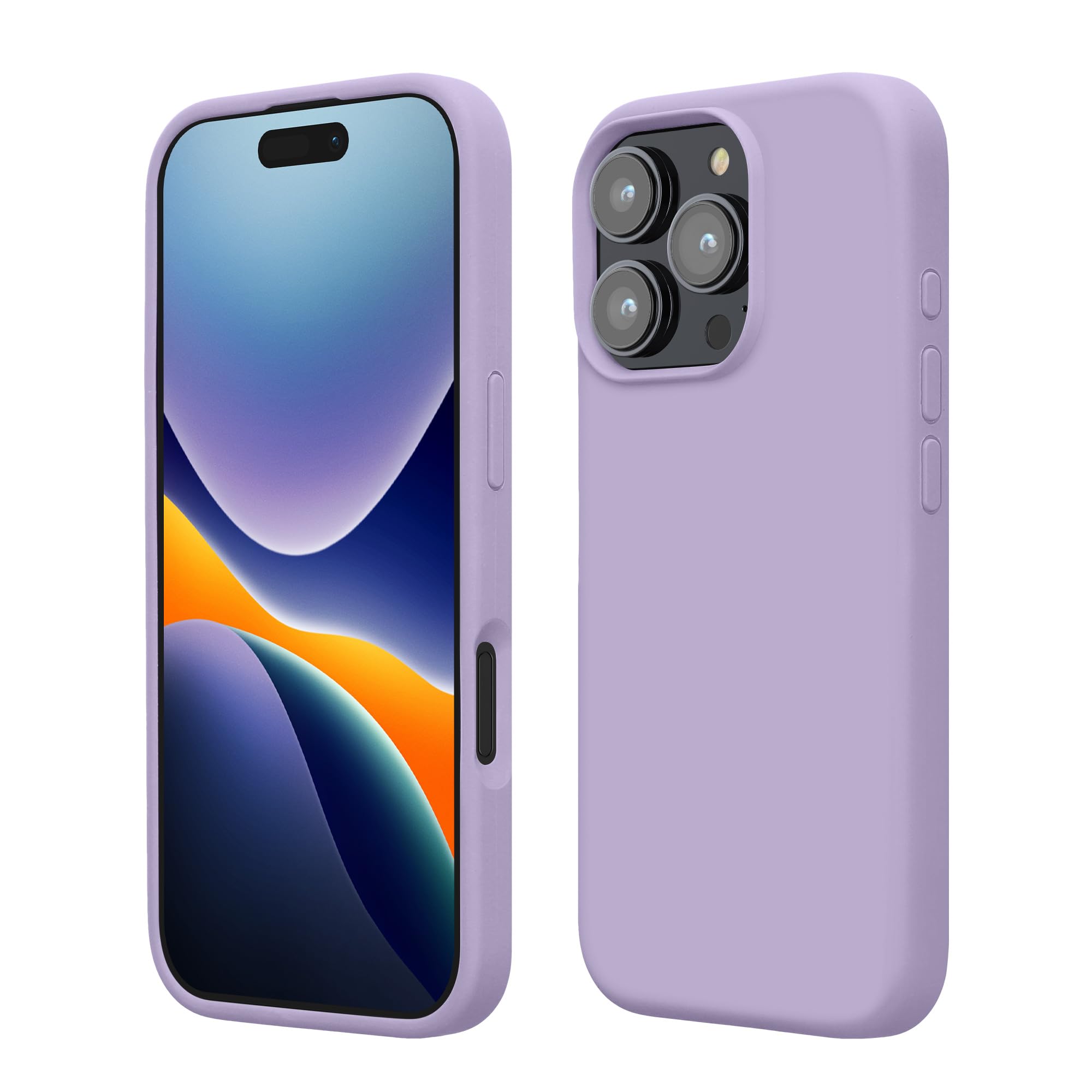 kwmobile Case Compatible with Apple iPhone 16 Pro Max Case - TPU Silicone Phone Cover with Soft Finish - Lavender