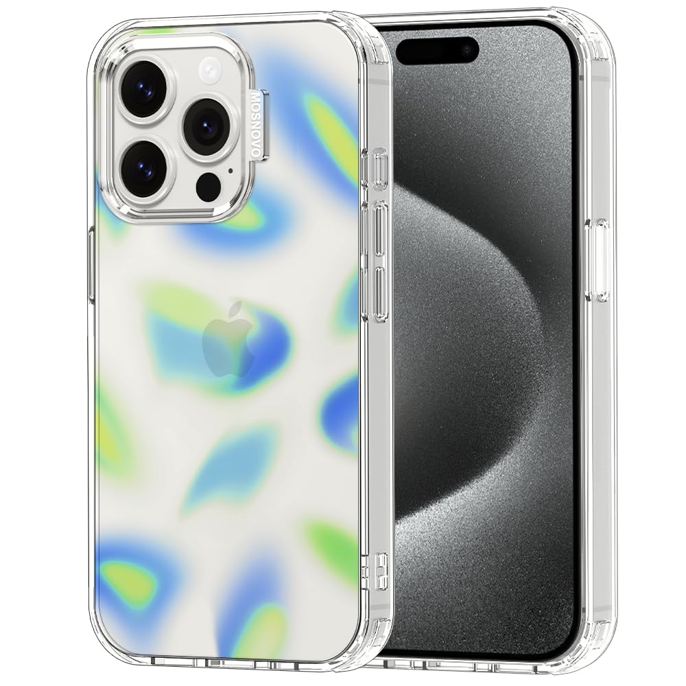 MOSNOVO for iPhone 15 Pro Case, Shockproof Military-Grade Protection 6.6ft Drop Tested, Clear Phone Case for iPhone 15 Pro, Azur