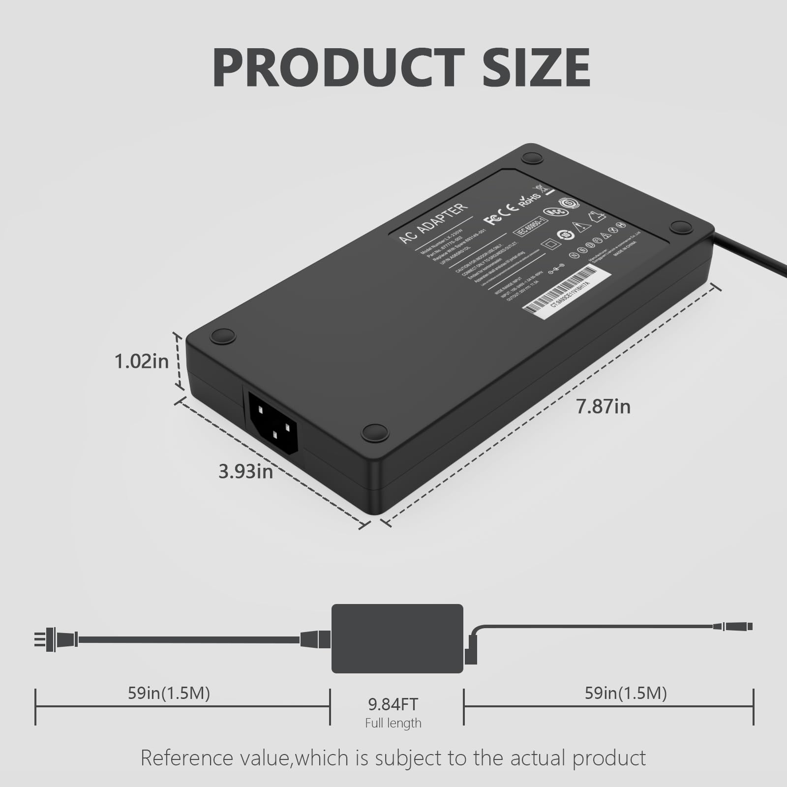 230W Ac Adapter Charger For Lenovo Legion 5 Charger,Lenovo Legion 7 5P C7 S7 Y540 Y545 Y740 Y730 Y900 Y910 Y920 Y7000 Thinkpad P