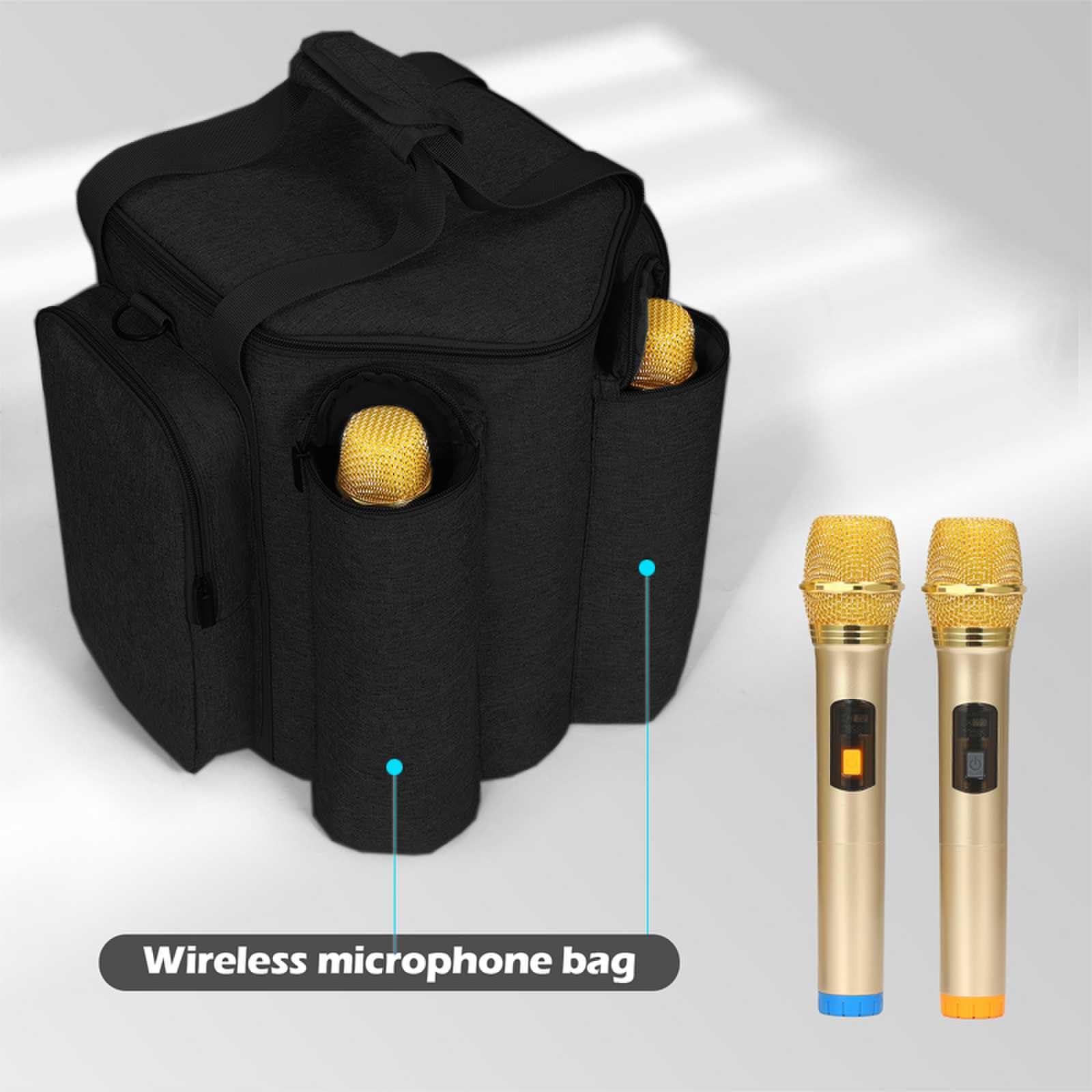 Pisosn Portable Cover Carrying Case Bag Compatible With Bose S1 Pro Portable Bluetooth Speaker (Black)