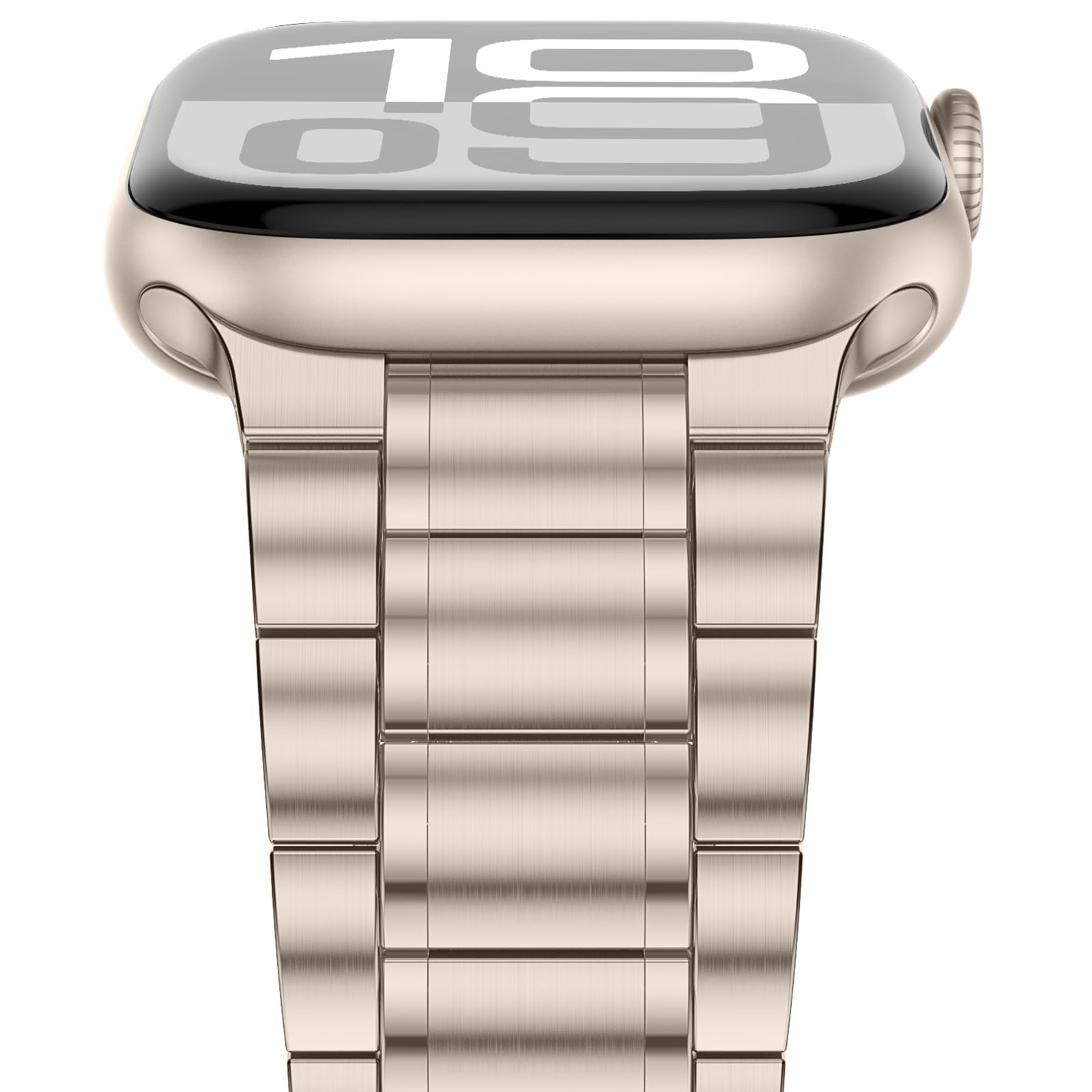 Anlinser Metal Bands Compatible with Apple Watch Band 42mm 41mm 40mm 38mm Women Men, Five-link Stainless Steel Strap for iWatch 