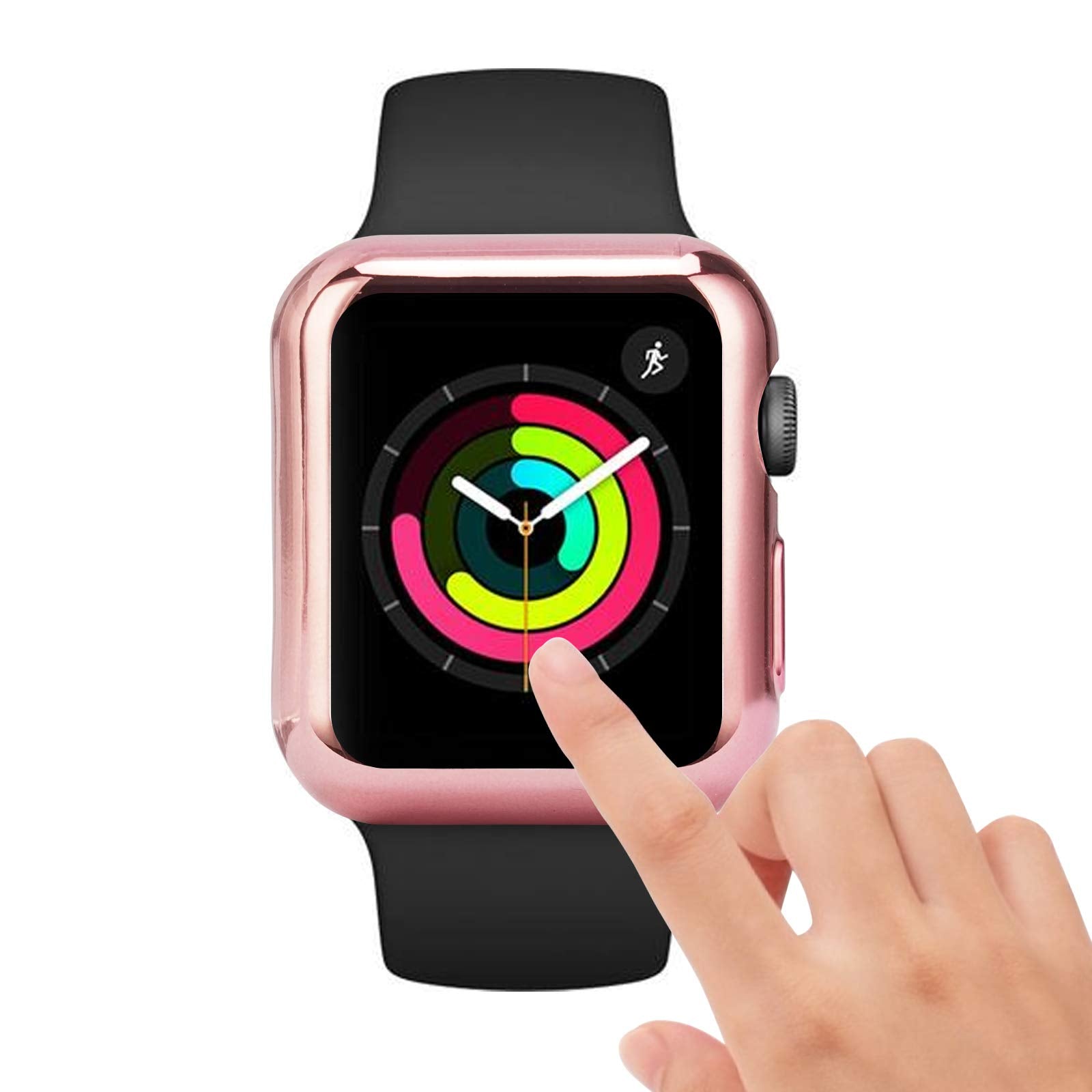 Tranesca 8 Pack 44Mm Watch Case With Built In Hd Clear Ultra Thin Tpu Screen Protector Cover Compatible With Apple Watch Series