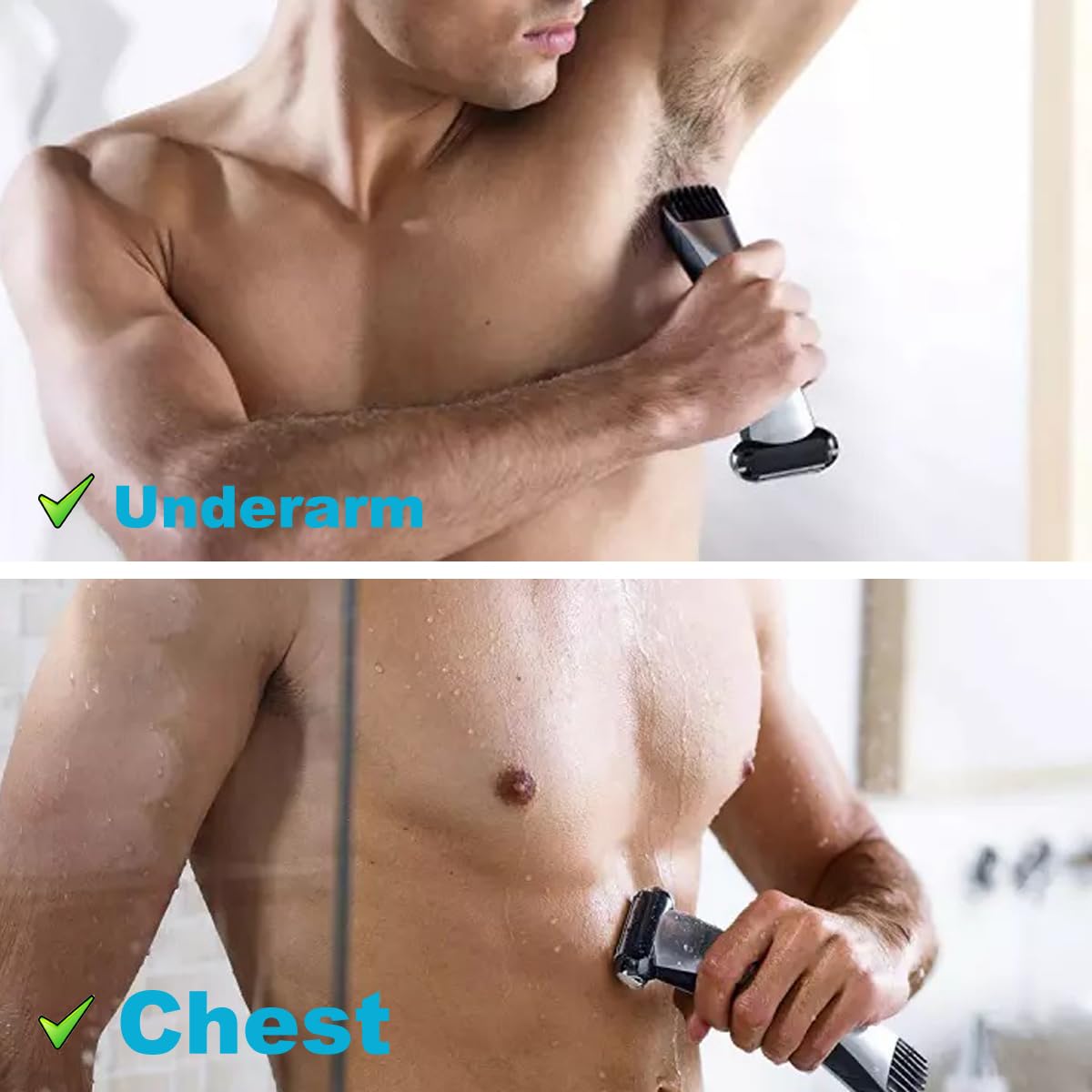 Bg2000 Replacement Heads Compatible With Philips Norelco Bodygroom 7000, 2 Pack Bodygroom Replacement Foil Heads For Bg5025, Bg7