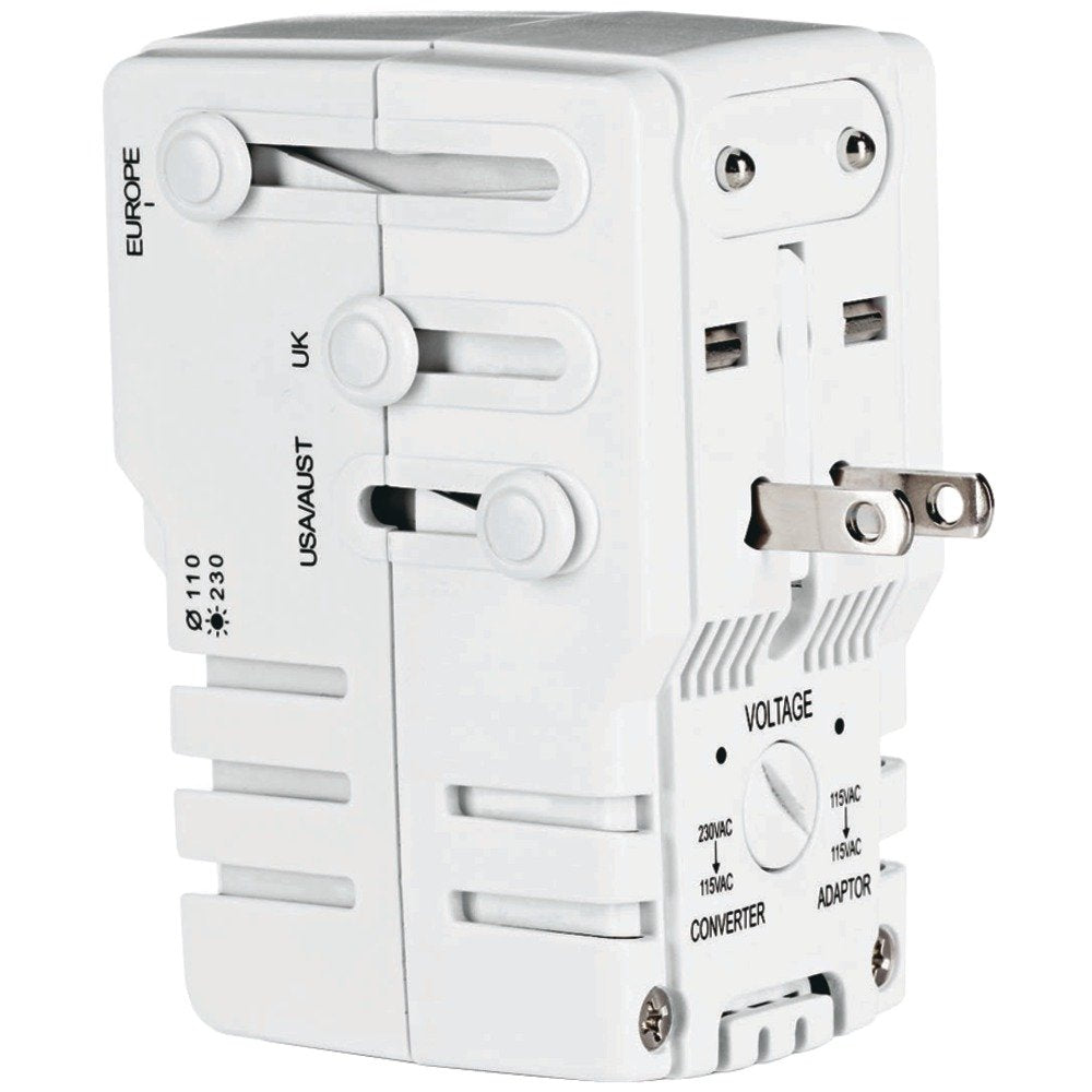 Travel Smart By Conair Adapter/Converter Combo With Surge Protection
