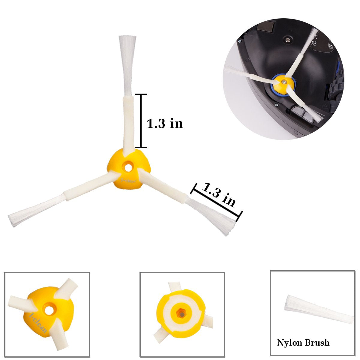 I Clean Irobot Roomba 675 Replacement Parts, Robot Vacuum Parts Fit For Roomba 690 675 650 605 680 660 595 585 564 552 Robotic V