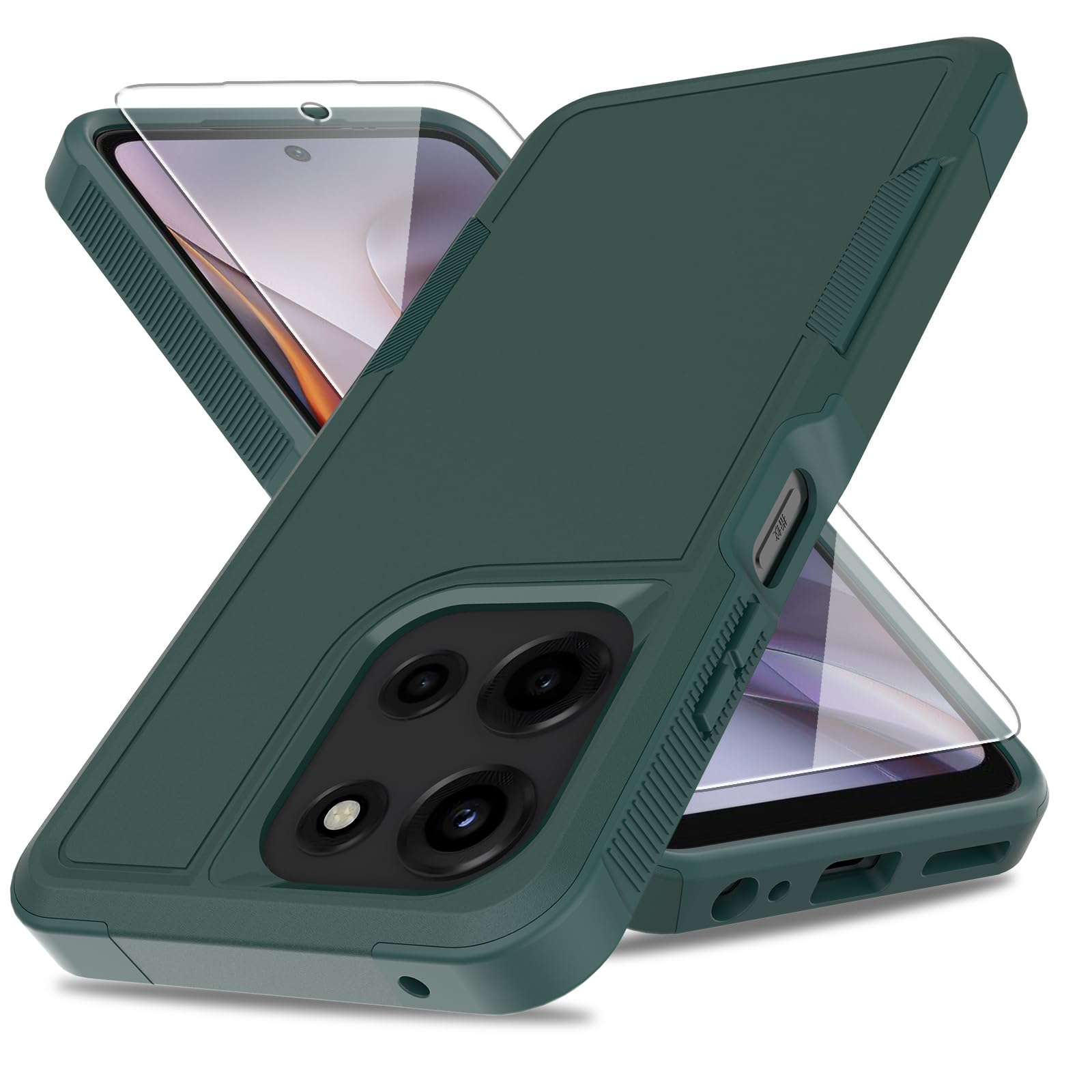 for Moto G 2026 / Moto G Play 2026 Case:[Military Grade Drop Tested] with Screen Protector, Dual Layer Protective Heavy Duty Cel