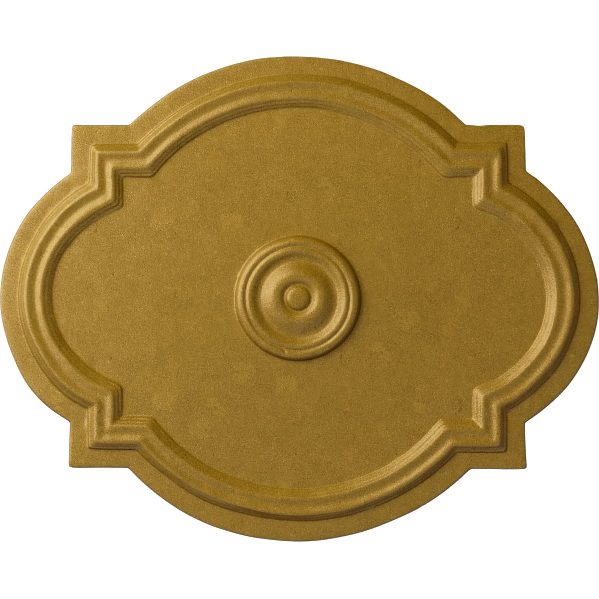 Ekena Millwork Cm21Wapgs Waltz Ceiling Medallion, 21 1/4''W X 17 3/8''H X 1''P, Hand Painted Pharaohs Gold
