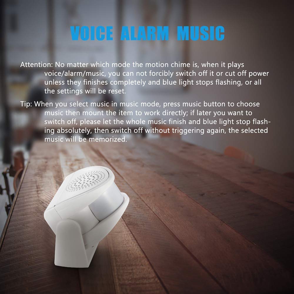 Kerui Wireless Indoor Motion Sensor Door Bell Shop Visitor Alert Chime Alarm Burglar For Business When Entering Door Opens