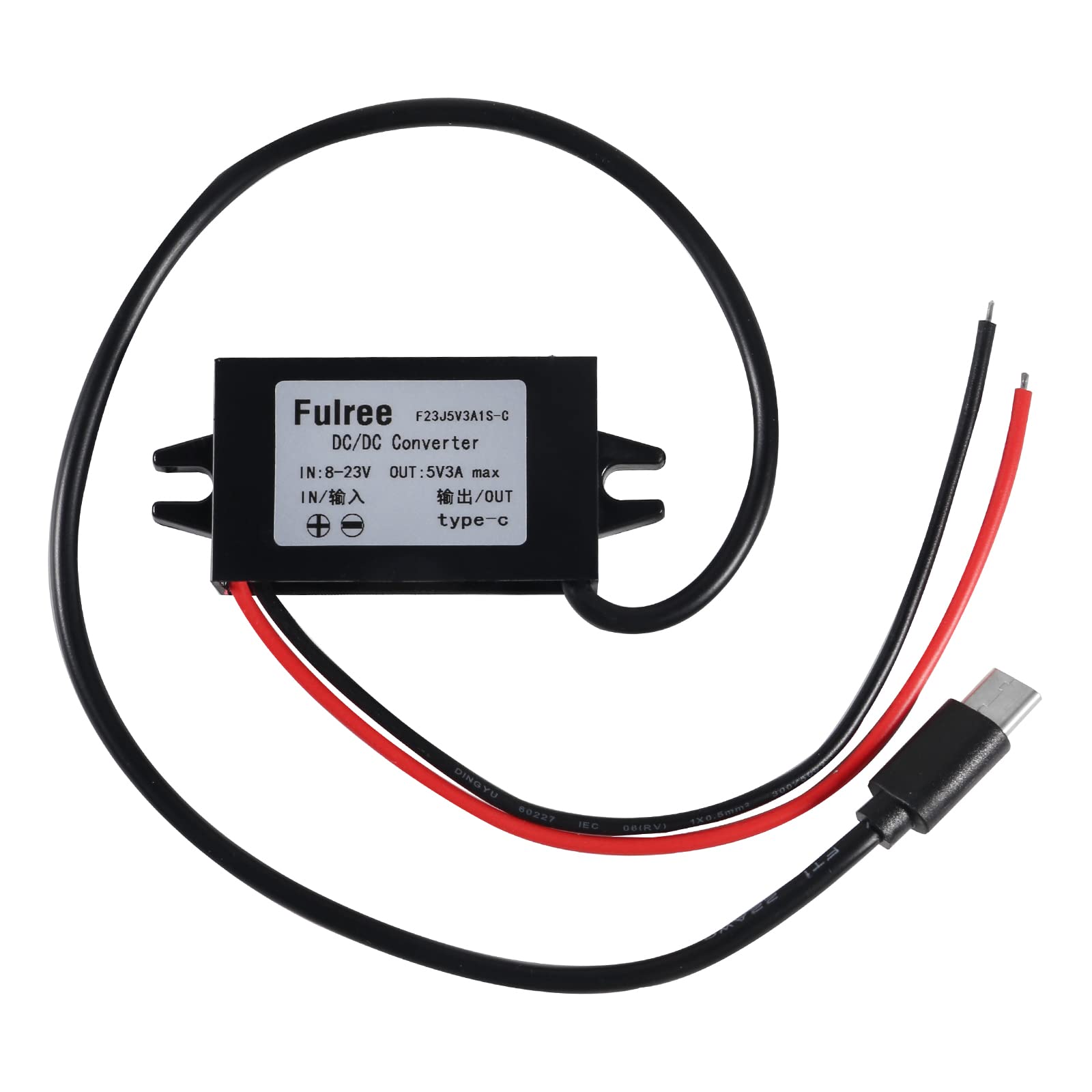 Diann Direct Current Converter 12V To 5V 3A 15W Buck Converter Module Type C Usb Dc Power Adapter Converter Dc To Dc Regulator C