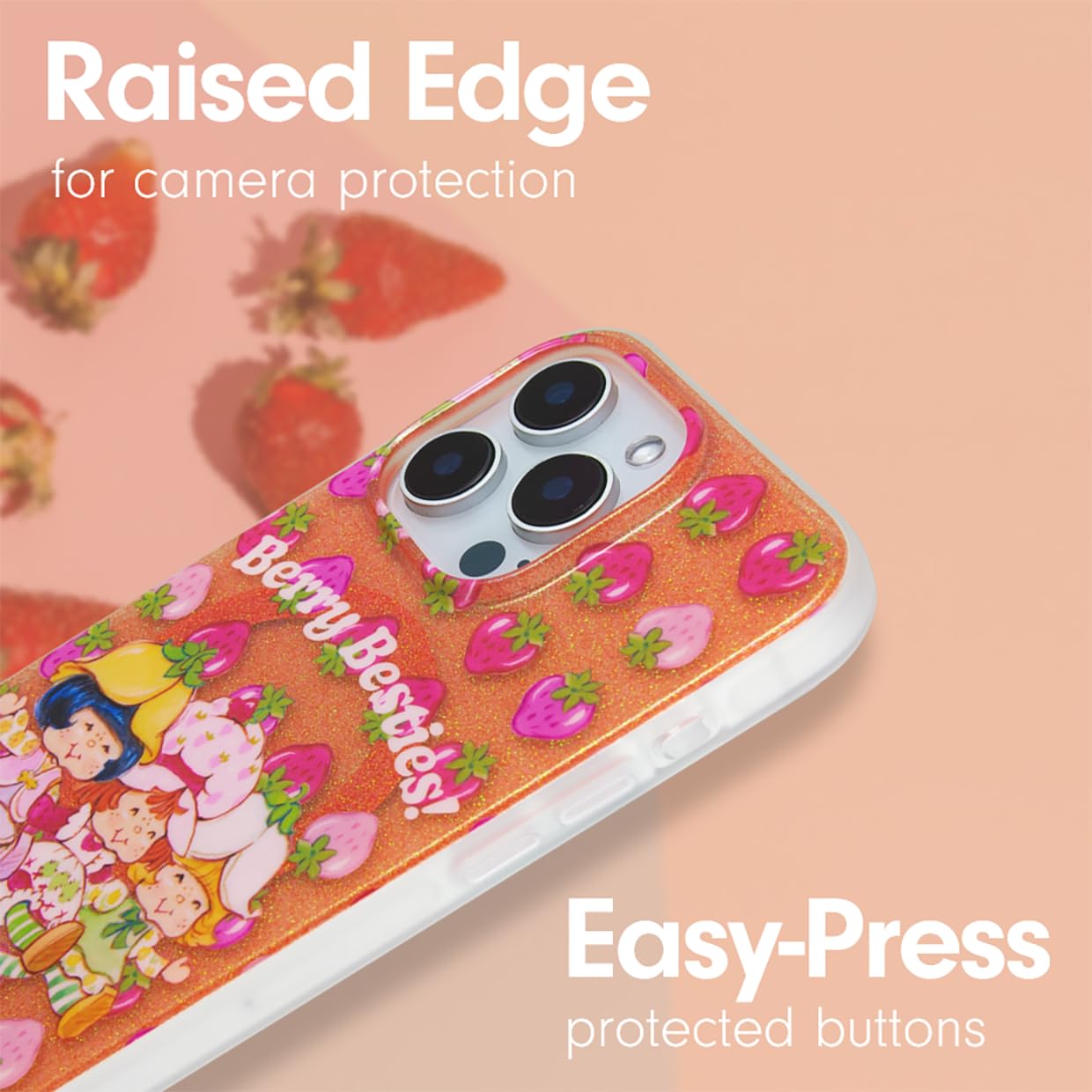 Sonix X Strawberry Shortcake Case For Iphone 16 Pro | Compatible With Magsafe | 10Ft Drop Tested | Strawberry Shortcake Berry Be