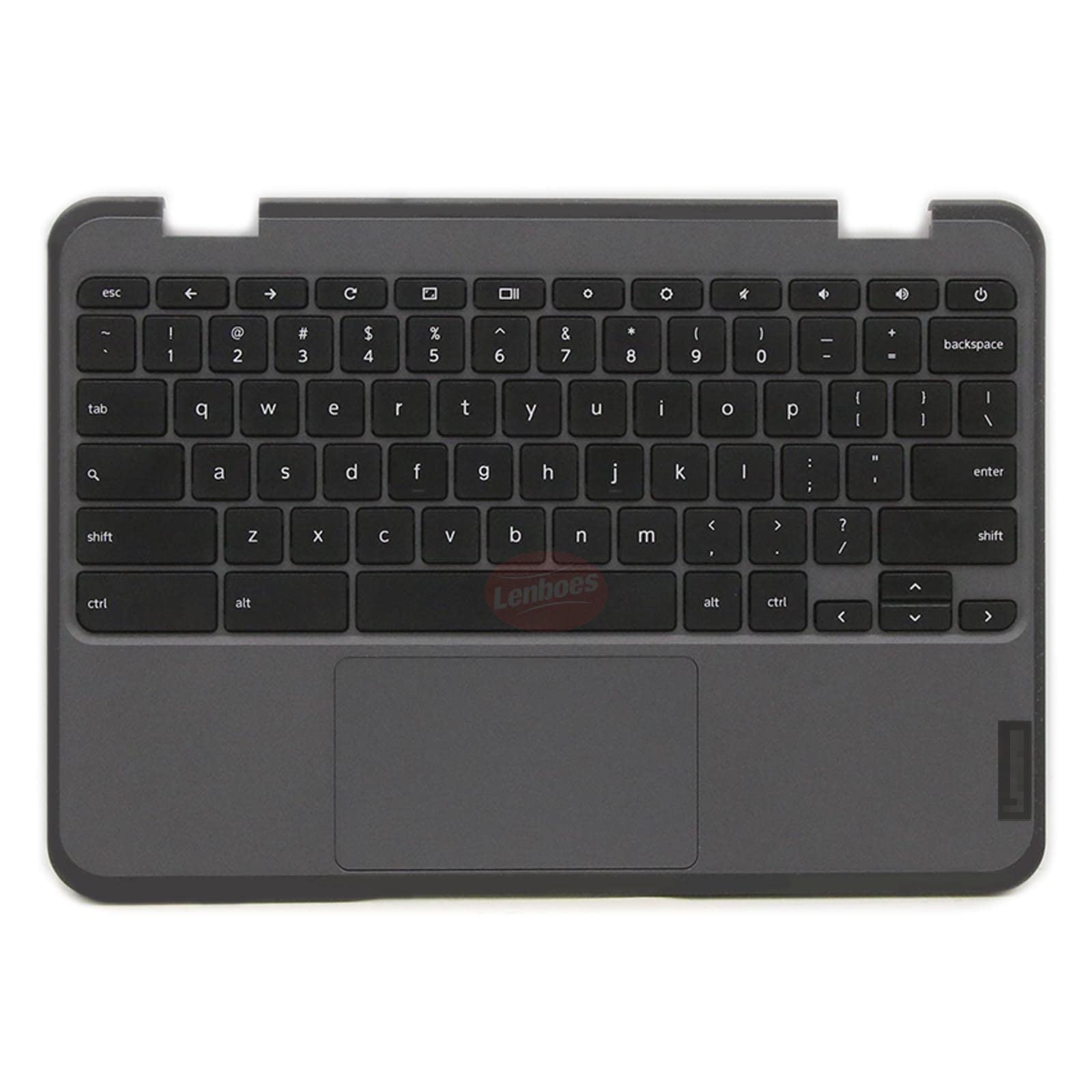 Partsatoz Laptop Palmrest Upper Case Top Cover with Keyboard and Touchpad Assembly Replacement for Lenovo 100e Chromebook Gen 3 