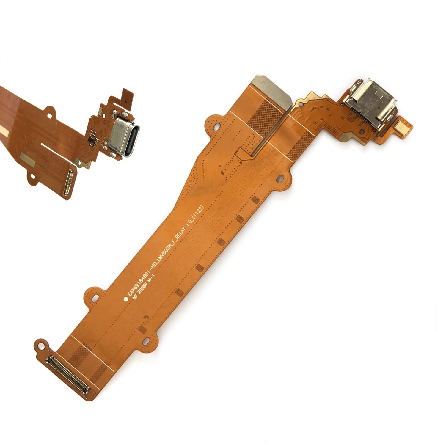 Fainwan Usb Charger Charging Port Dock Connector Ribbon Flex Cable Pcb Board Replacement Compatible With Lg V60 Thinq 5G V600 V6