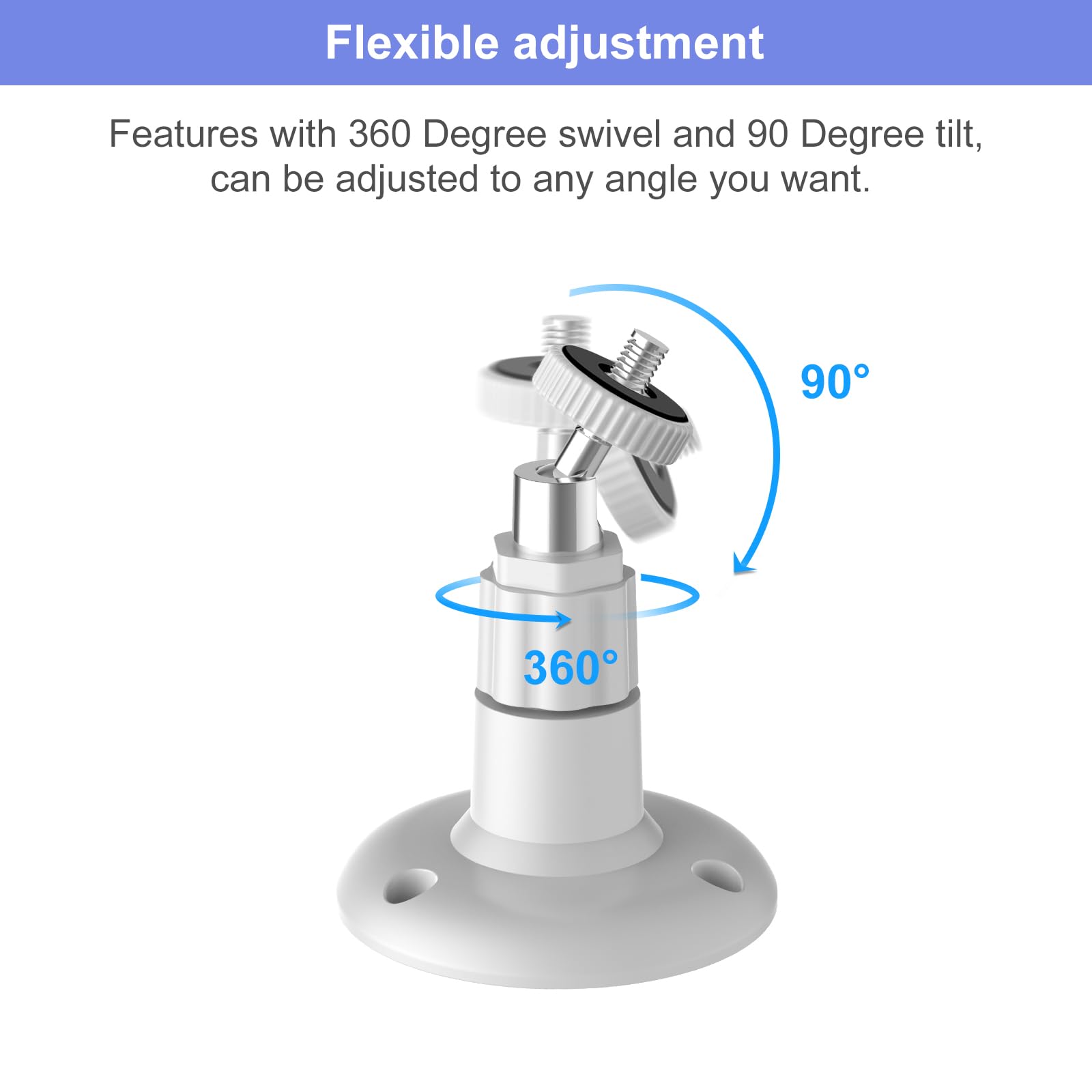 Wall Mount For Blink Outdoor 4 (4Th Gen) And Blink Outdoor (3Rd Gen), 3 Pack Weatherproof Protective Housing And 360 Degree Adjustable Mount With Sync Module 2 Mount (Blink Camera Not Included, White)