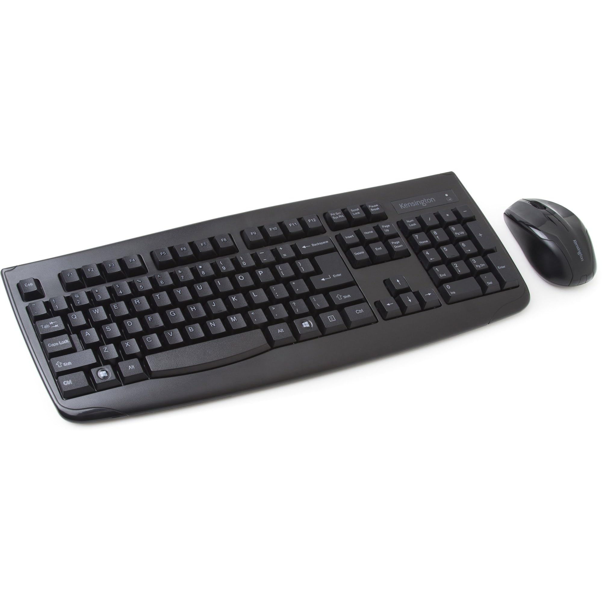 Kensington Pro Fit Wireless Combo Mouse And Keyboard Desktop Set (K72324Us), Black