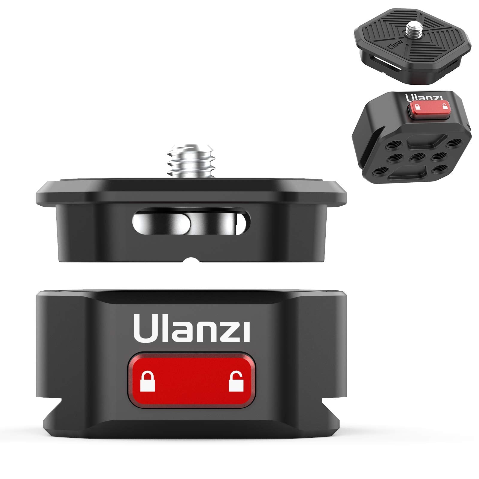 Upgrade Claw Quick Release Plate Camera Mount w Arca Swiss Slot, DSLR Stabilizer Adapter Compatible with Sony/Nikon/Canon Camera