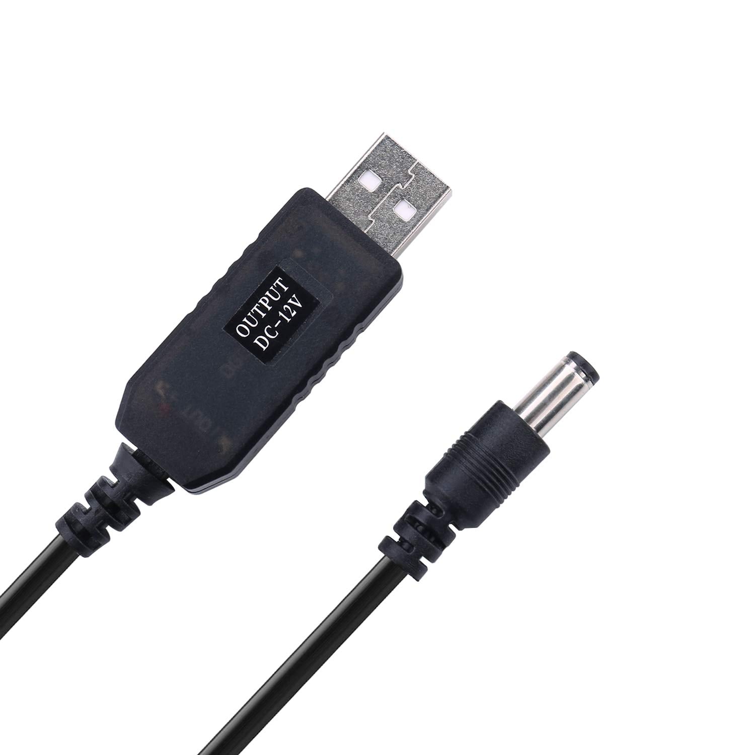 Igreely Usb Voltage Step Up Converter   Dc 5V To 12V, 3Ft Cable With Dc Jack 5.5 X 2.5Mm Or 5.5 X 2.1Mm