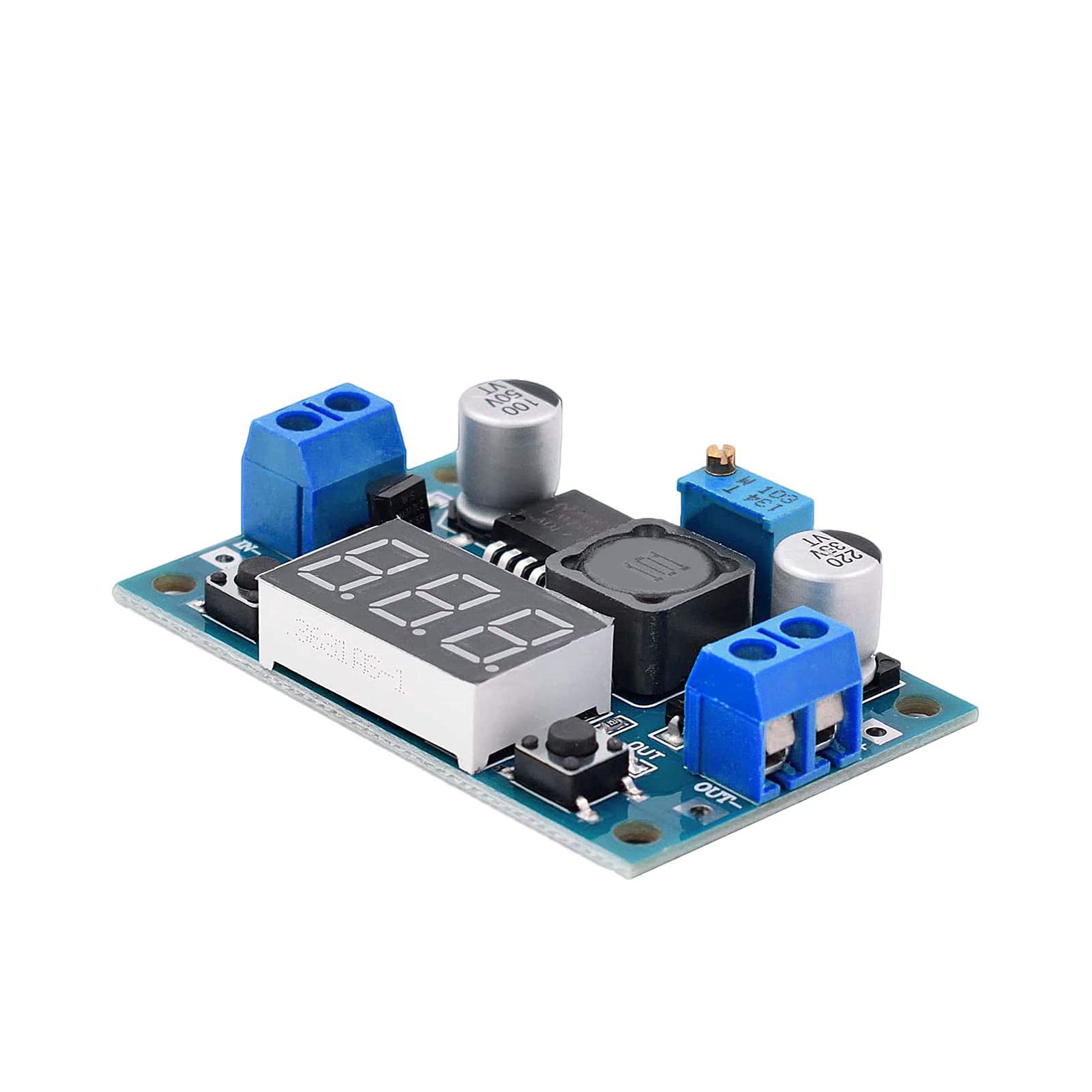 Valefod 3 Pack Lm2596 Dc To Dc Voltage Regulator 4 40V To 1.5 35V Buck Converter With Led Display