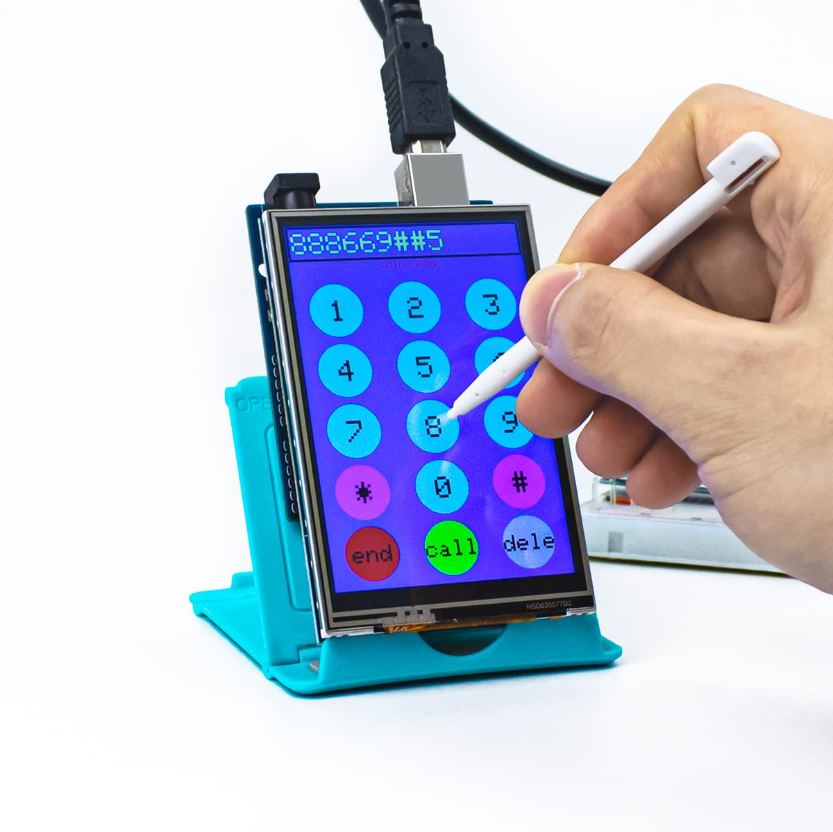 Hosyond 3.5 Inch 480X320 Tft Touch Screen Module Lcd Display Shield With Sd Card Socket Compatible With Arduino R3 Mega2560