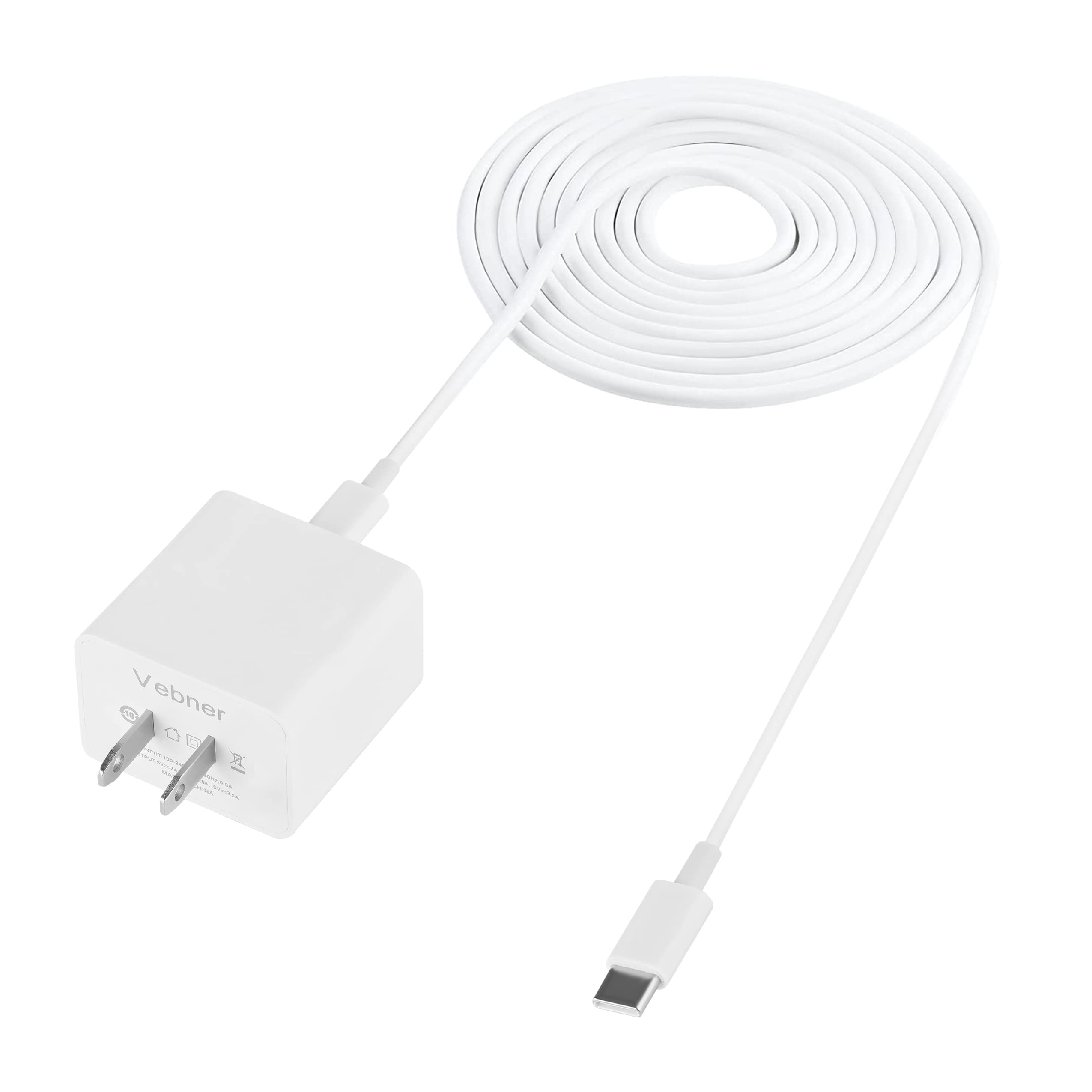Vebner Extra Long 17Foot Power Cord Compatible with eero, eero 6 & Pro 6 Mesh WiFi Systems