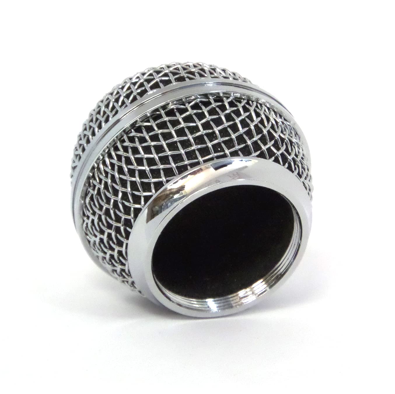 Performance Plus Mb58S C Mic Wire Mesh Replacement Ball Grill For Shure Sm58, Bright Chrome