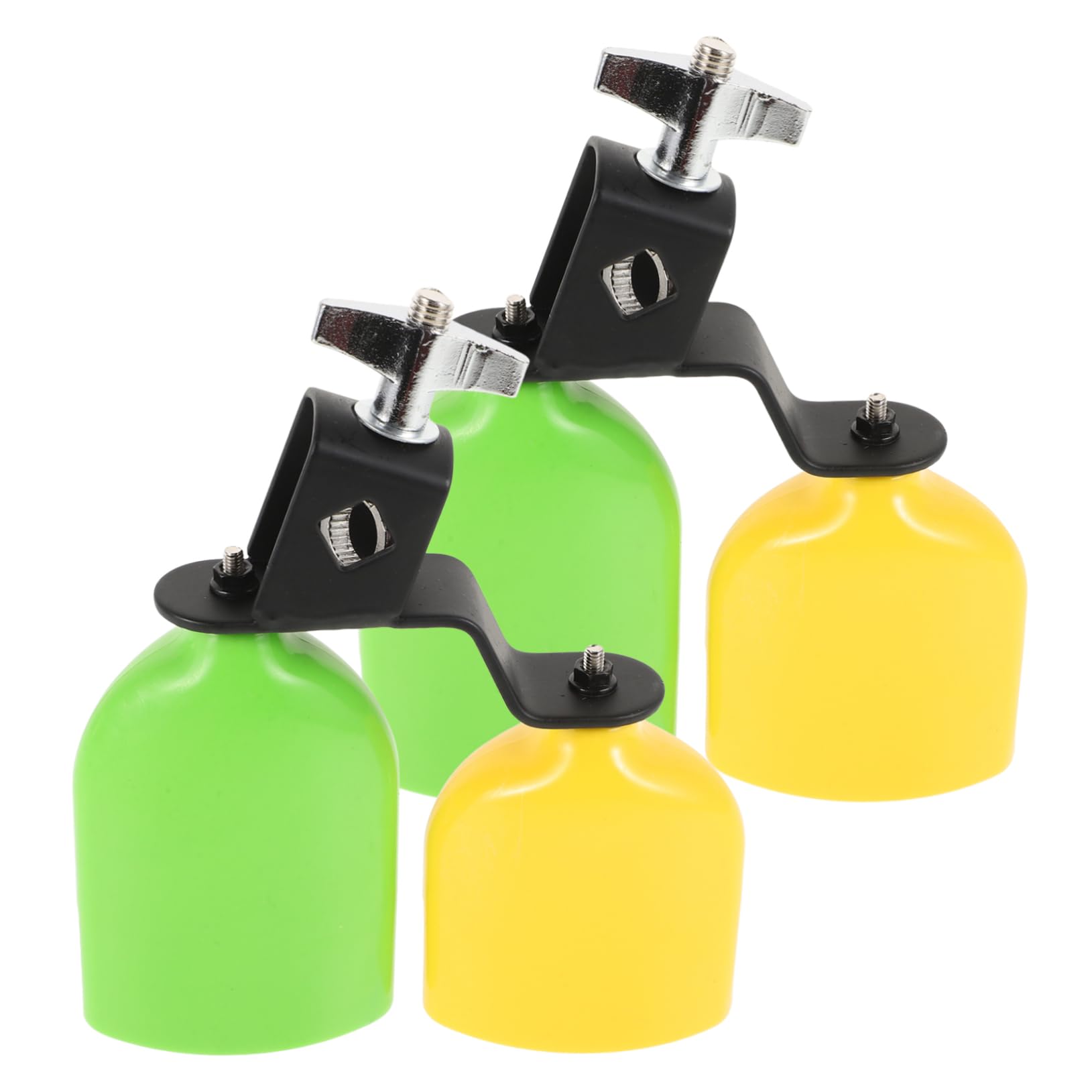 Abaodam 1pair Cowbell Percussion Instrument Set Cowbells for Drum Kit Tones Ages for Musical Performance and Events