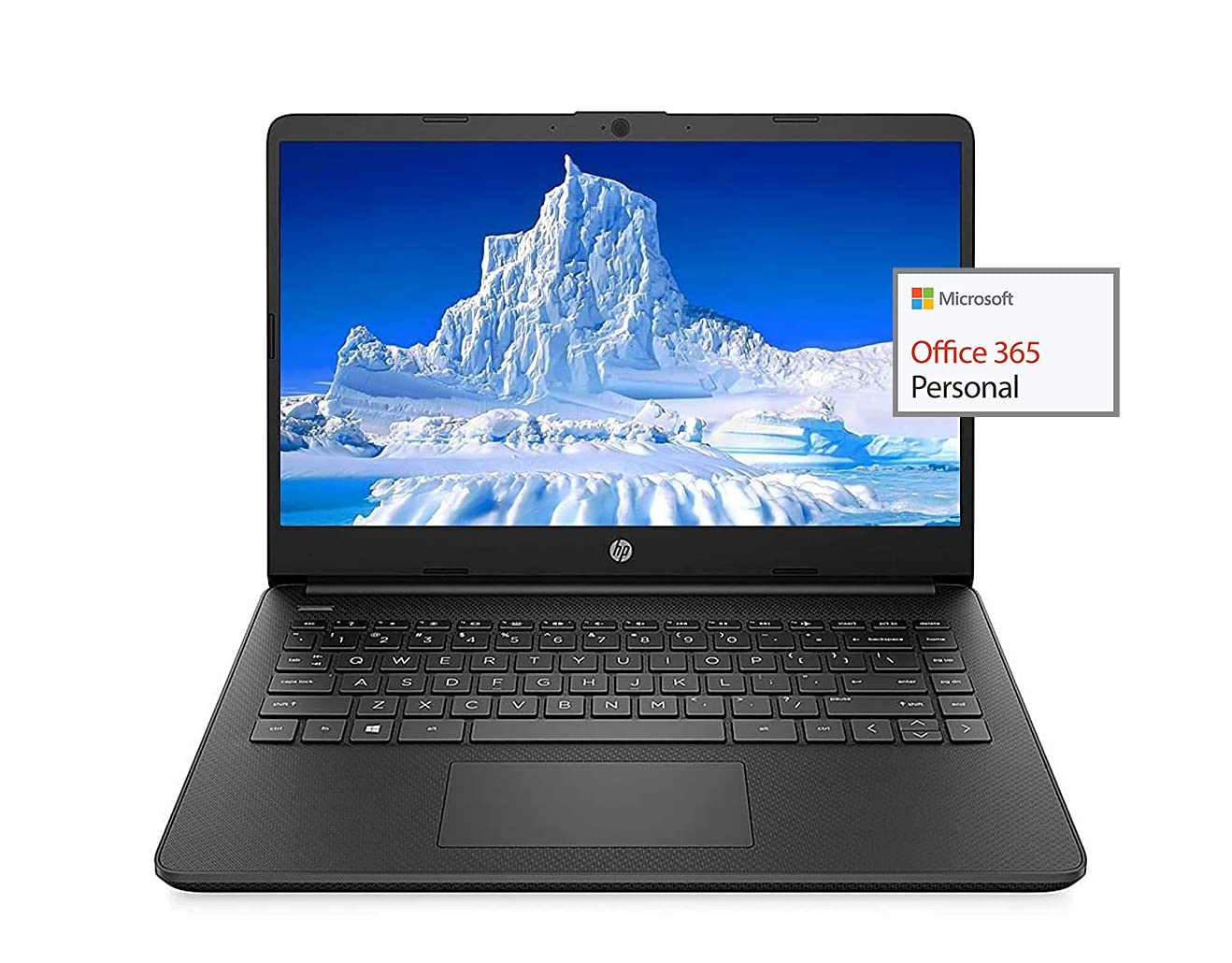 Hp 14'' Hd Laptop Light-Weight, Amd Dual Core 3000 Series, 8Gb Ram, 128Gb Ssd + 64Gb Emmc, 1 Year Office 365, Wifi, Bluetooth 5,