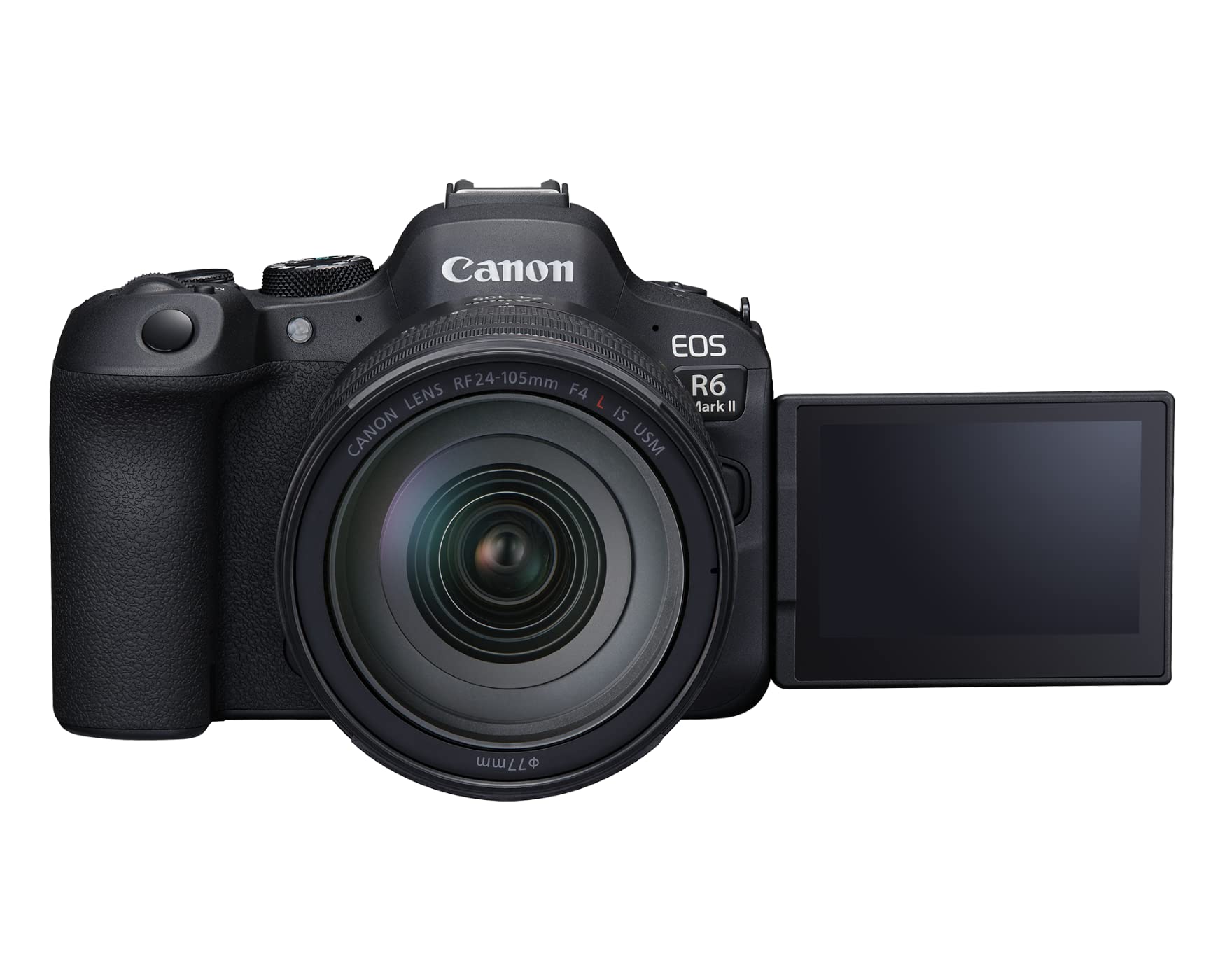 Canon EOS R6 Mark II Mirrorless Camera RF24 105mm F4 L USM Lens Kit, Hybrid Full Frame Camera, 24.2 Megapixel CMOS Sensor. Photo and Video Camera Capabilities, RF Mount, Black