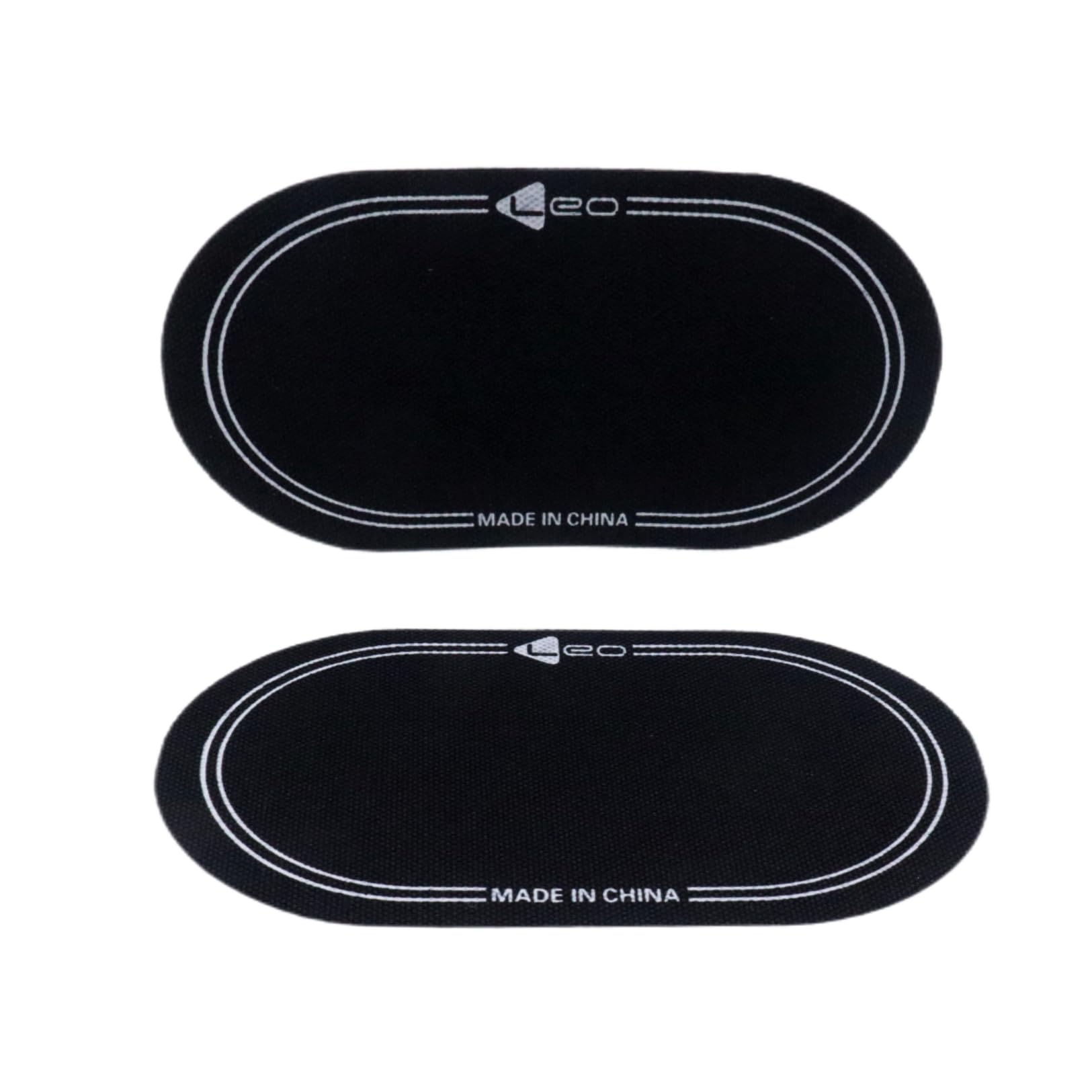 Cashbeat 2Pcs High Strength Fiber Bass Drum Double Pedal Patch, 6.1'' X 3.5'' Self Adhesive Drumhead Mute Pad, Durable & Effecti