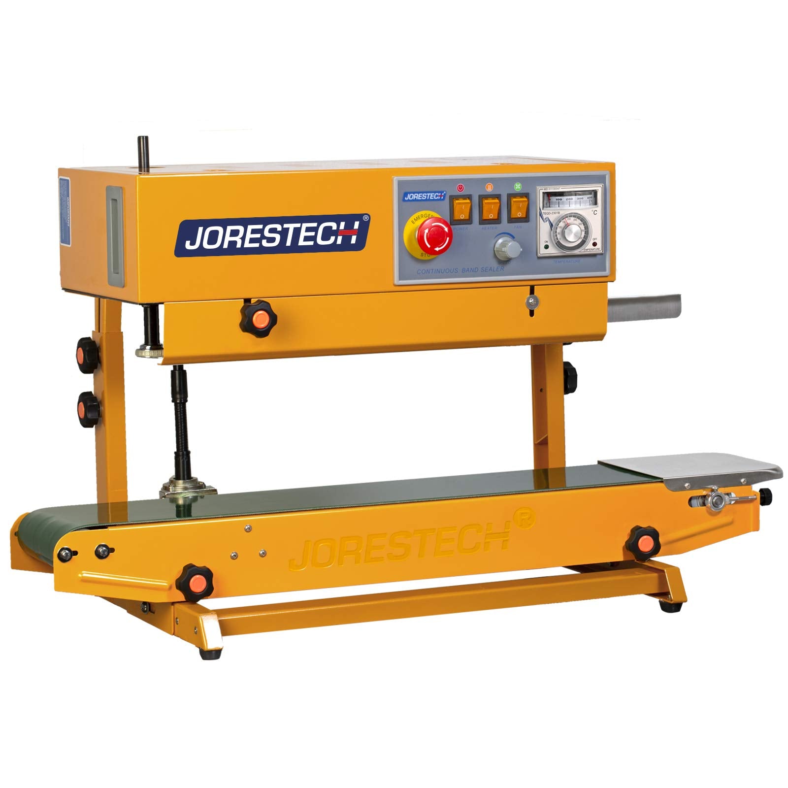 Jorestech Industrial Continuous Band Sealer For Plastic & Laminated Bags Horizontal/Vertical Cbs 630