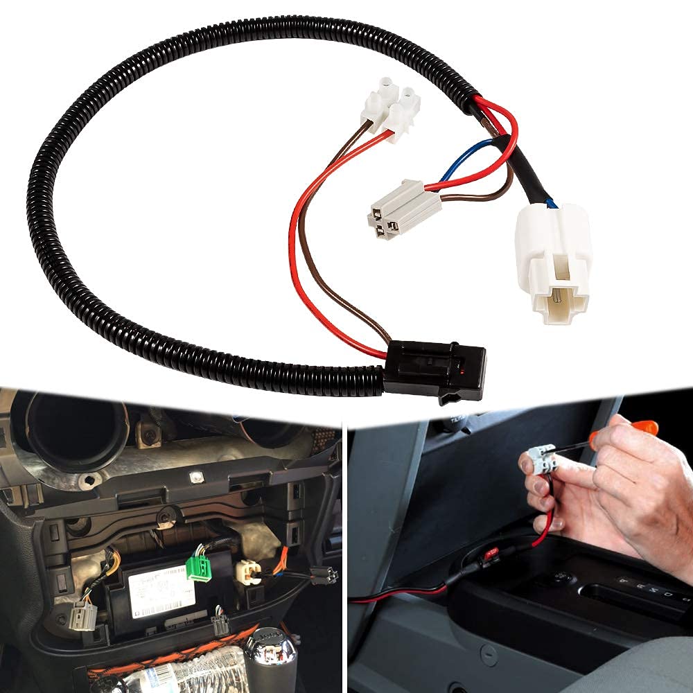 12 Volt Power Adapter Fit For 2018 2020 2021 2022 2023 2024 Jeep Wrangler Jl Jlu Unlimited & Gladiator Jt & For 1999 2018 Jeep W