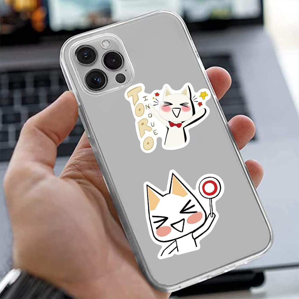 50Pcs Inoue Toro Stickers Cute Cartoon Cats Stickers For Kids Water Botle,Funny Meme Cool Game Stickers Vinyl Waterproof Decals