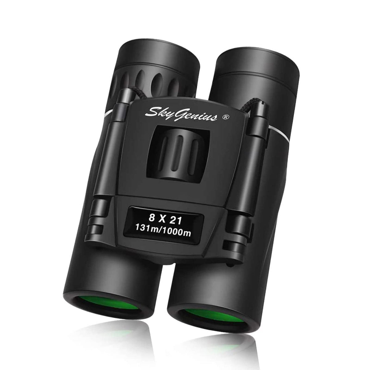 SkyGenius 8x21 Mini Pocket Binoculars for Adults Kids Small Compact Lightweight Binoculars for Concert Theater Opera Folding Binoculars w/Fully Coated Lens for Travel Hiking Watching Bird (0.38lb)