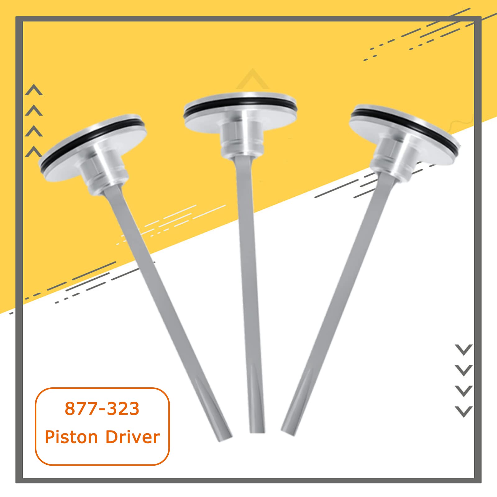 877 323 Piston Driver & 883 511 Piston Bumper Kit Compatible With Hitachi Nr83 Nr83A Nr83A2 Nr83A2(S) Framing Nailer, Replacemen