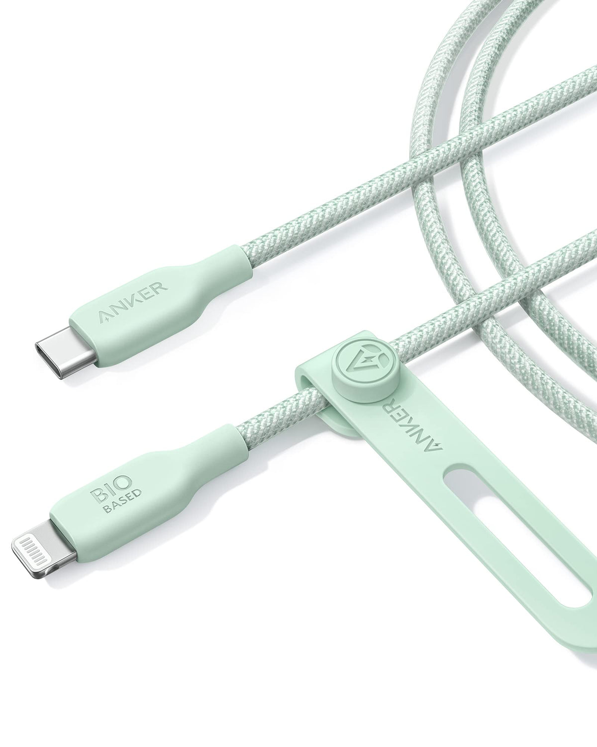 Anker Usb C To Lightning Cable, 541 Bio Braided Cable (Natural Green, 6Ft), Mfi Certified, Fast Charging Cable For Iphone 14 Plu