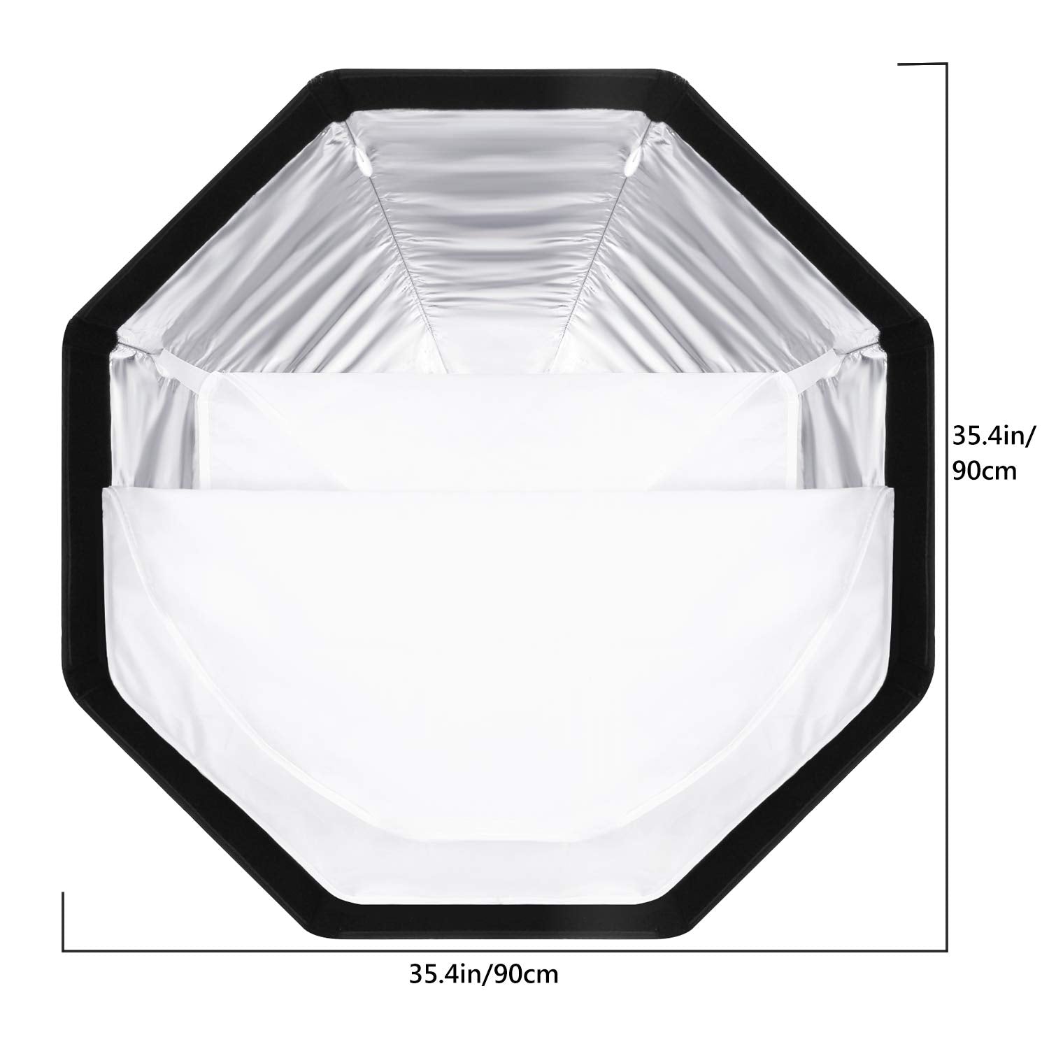 Neewer 35.4''/90Cm Octagonal Softbox Quick Release, With Bowens Mount, Carrying Bag Compatible With Neewer Cb60 Cb100 Cb150 Visi