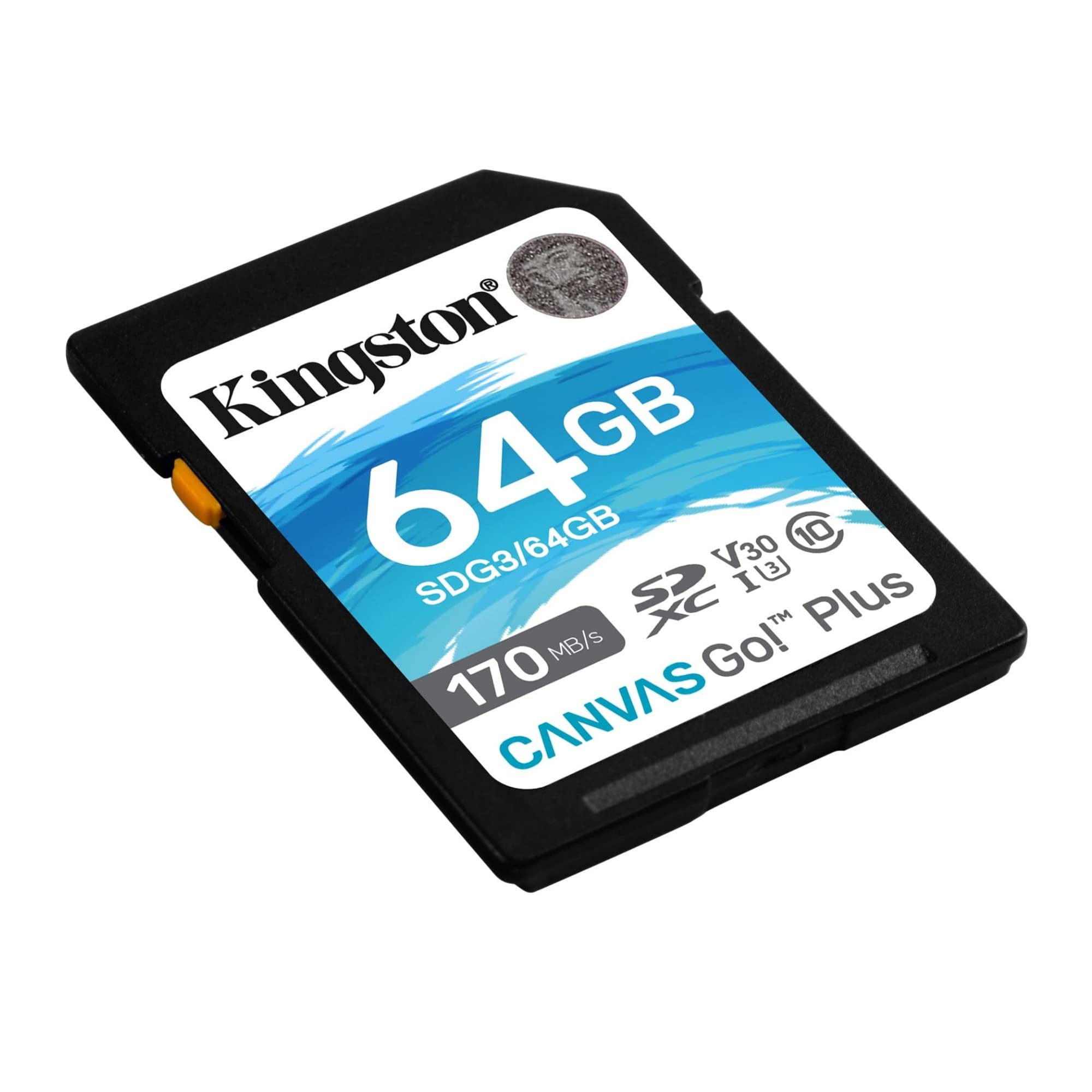 Kingston 64Gb Canvas Go Plus Sdxc Card | Up To 170Mb/S | Uhs I, C10, U3, V30 | Sdg3/64Gb
