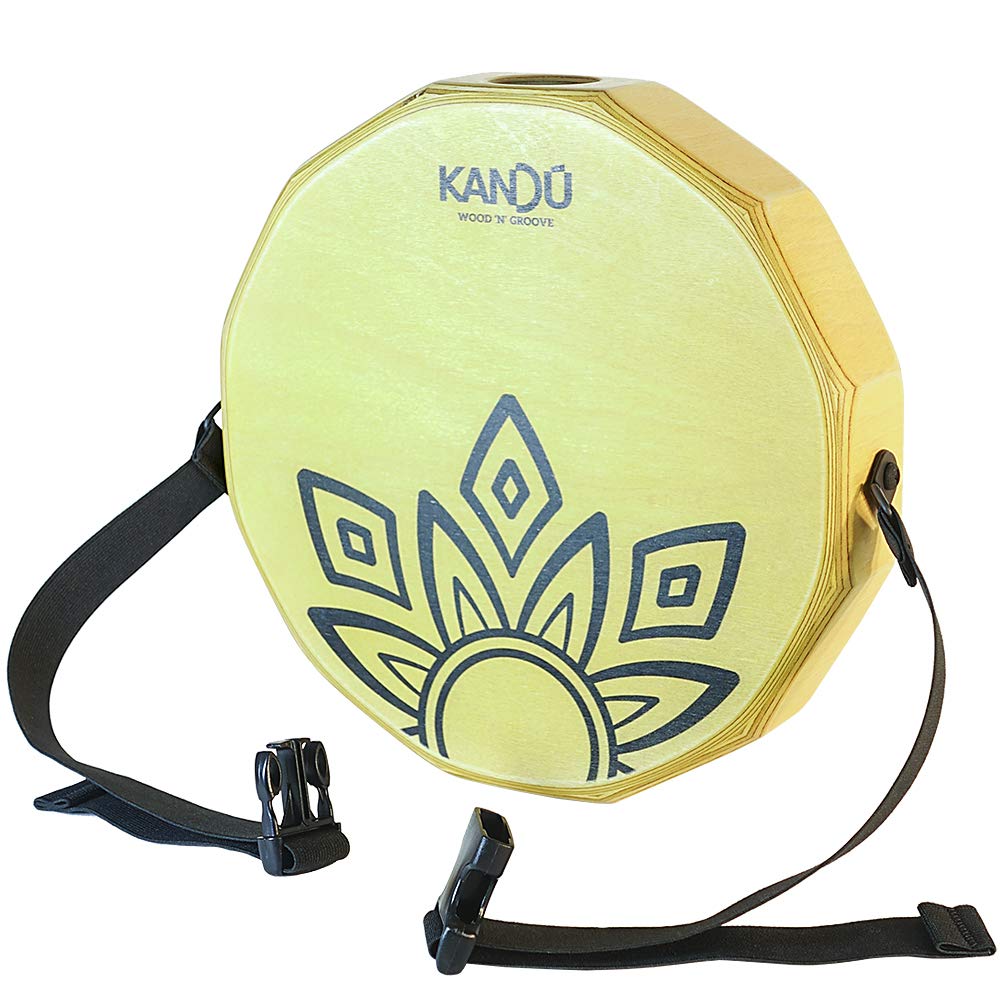 Ktk  The First Handcrafted, Hand Drum Percussion, Two Sound Caj  N Body Snare, Portable Cajon By Kandu (Sahara Yellow)