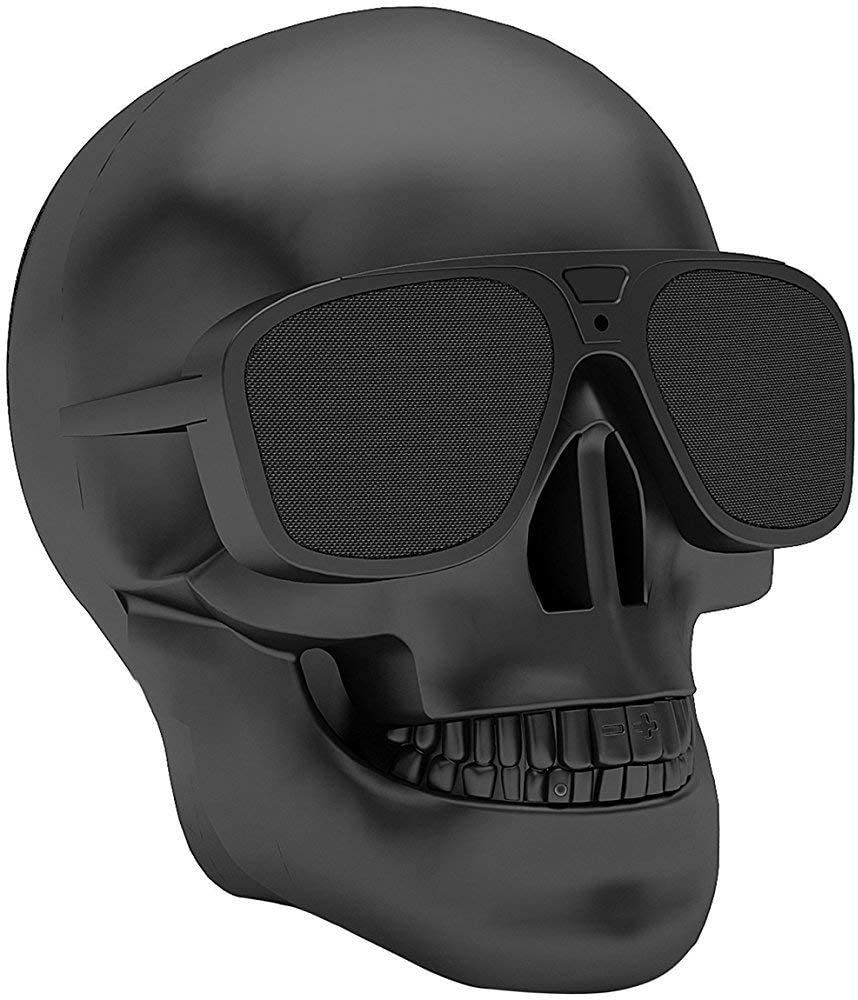 Dubbs Hardware Skull Speaker Portable Wireless Cool Bluetooth Speaker   Great Audio And Stereo Quality   Makes A Spooky Addition To Your Halloween Decorations!