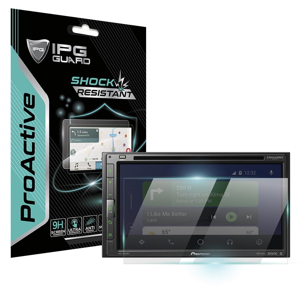 IPG ProActive Made for PIONEER AVH-2550NEX 6.8 Inch Display 9H Hardness Screen Protector Nano Ceramic Film Ultra Responsive High