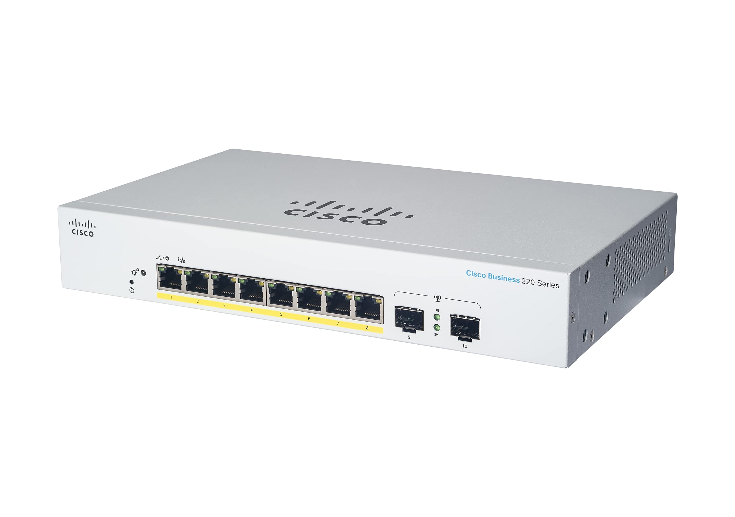 Cisco Business Cbs220 8P E 2G Smart Switch | 8 Port Ge | Poe | 2X1G Sfp | 3 Year Limited Hardware Warranty (Cbs220 8P E 2G Na)