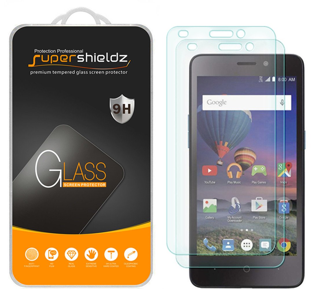 Supershieldz (2 Pack) Designed For Zte (Maven 2) Tempered Glass Screen Protector, Anti Scratch, Bubble Free
