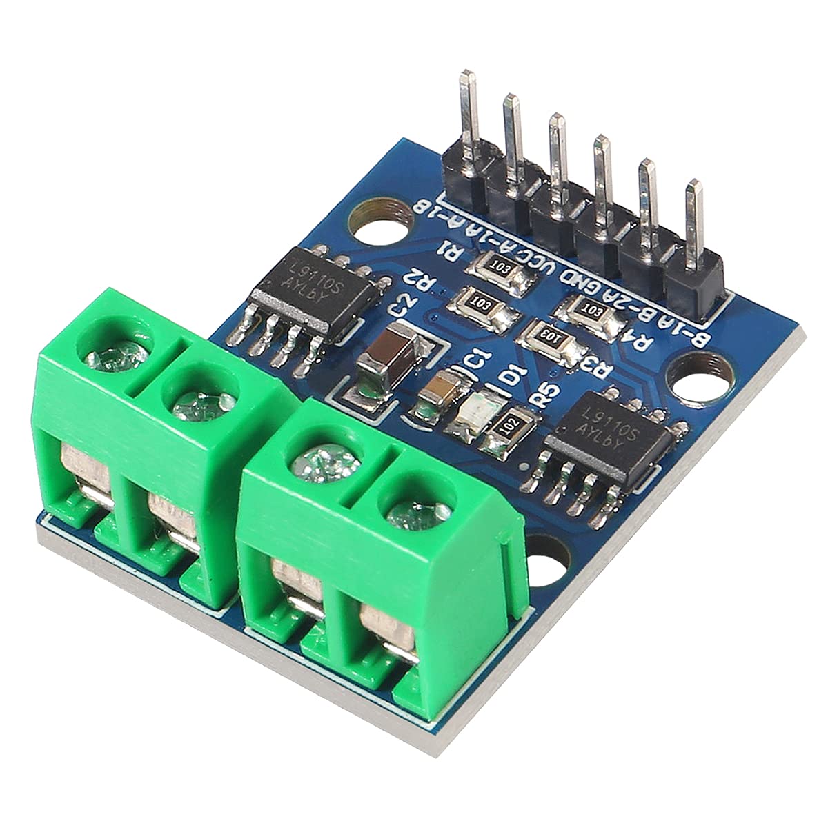 Aceirmc 6Pcs L9110S Dc Motor Drive Module Stepper Motor Drive Controller Board 2.5 12V H Bridge Can Drive Dual Dc Motor At The S