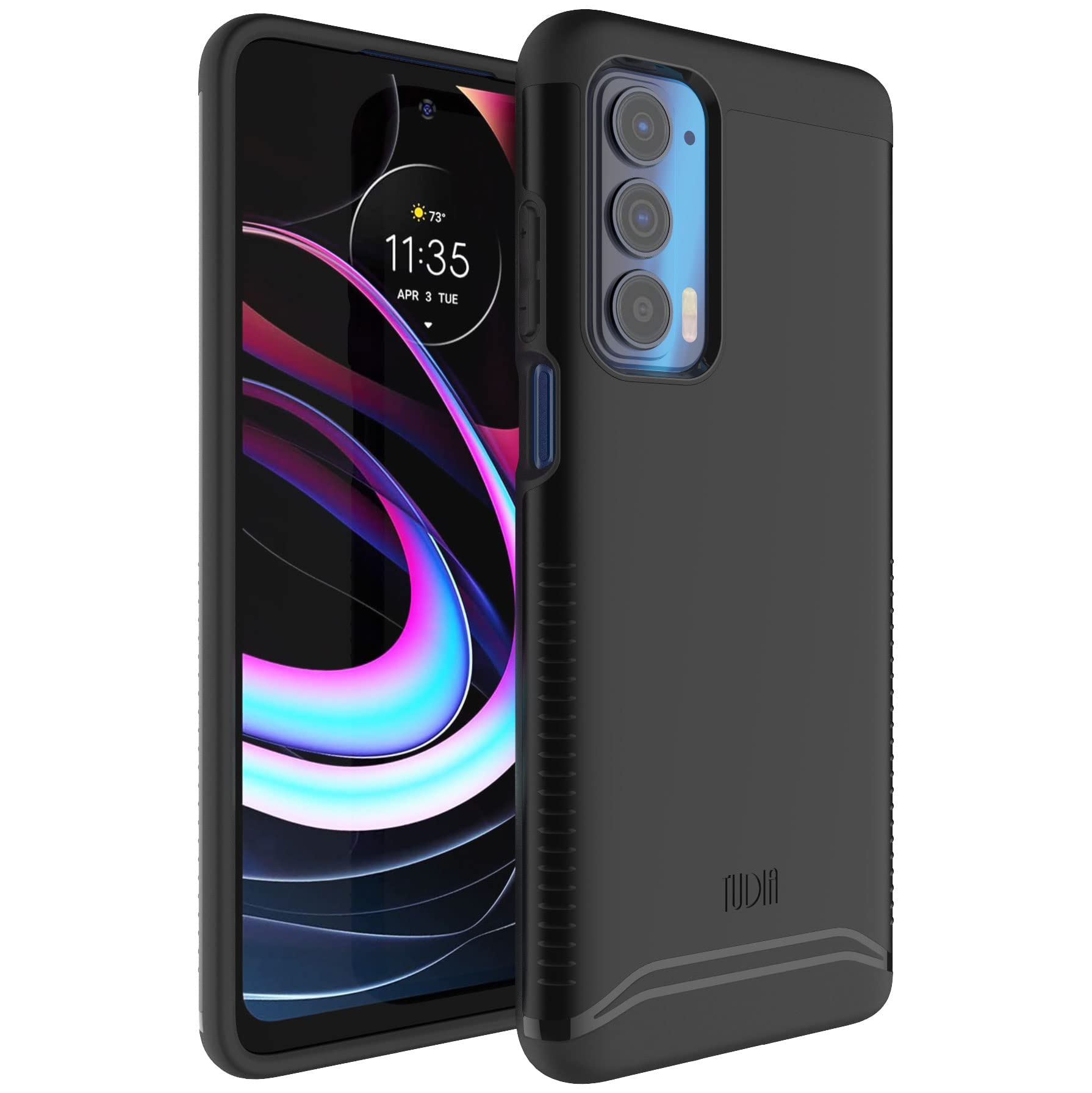 TUDIA DualShield Designed for Motorola Edge 5G UW Case/Moto Edge 2021 Case, [Merge] Shockproof Military Grade Slim Heavy Duty To