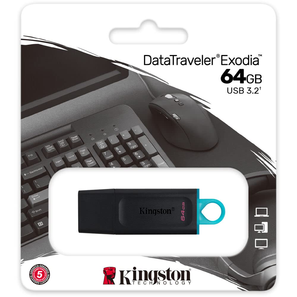 Kingston 64Gb Datatraveler Exodia Flash Drive   Dtx/64Gb (Pack Of 10)