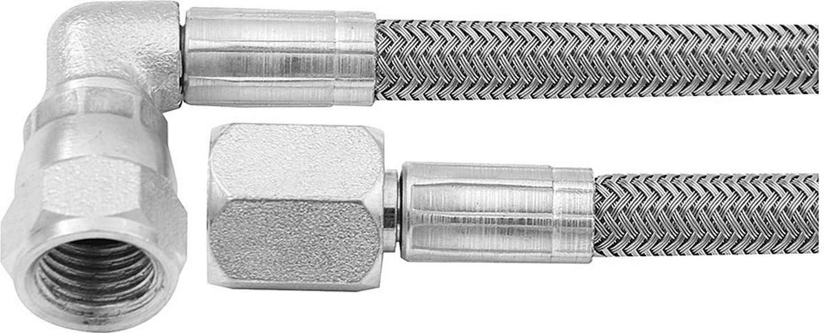Allstar Performance All46402 18 18'' #4 Braided Steel Lines With  4 Ends