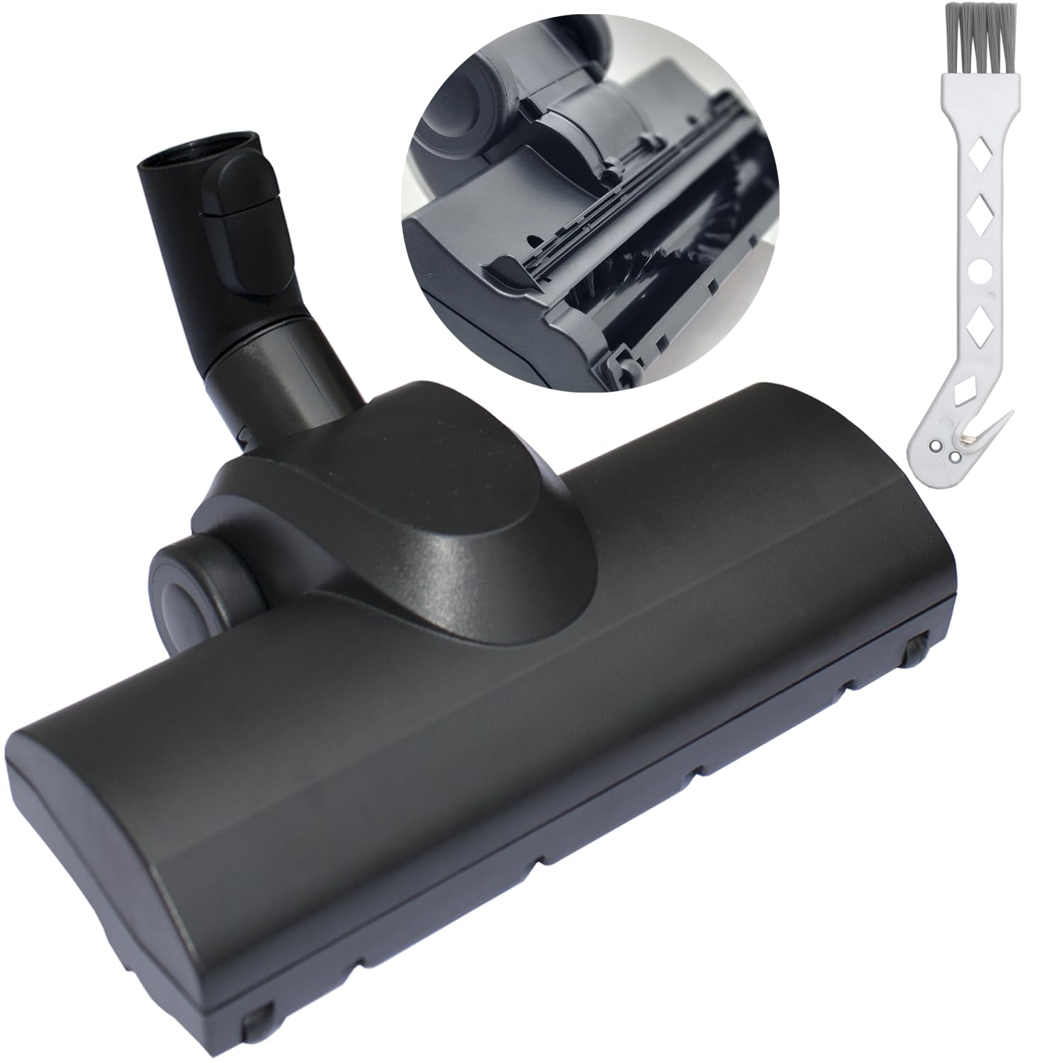 For Miele Turbo Brush Head Compatible With Miele Vacuum Cleaners   Vacuum Attachments For Low Carpet, Area Rugs, Tile & Hard Flo