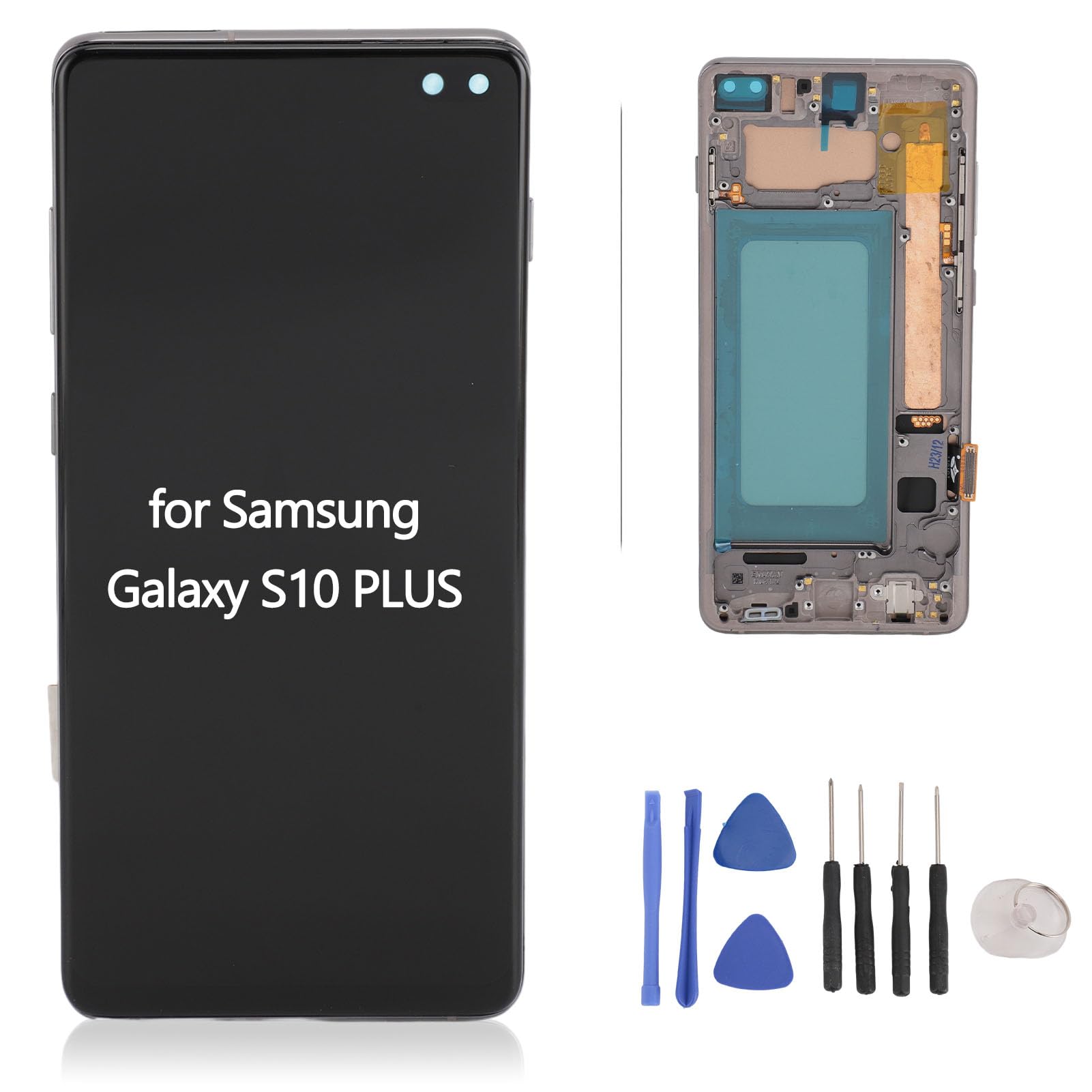 Tft Screen For Samsung S10 Plus, Screen Replacement With Frame Kit For Samsung Galaxy S10+ G975F G975U G975W, Lcd Display Digitizer Assembly, 6.4 Inch