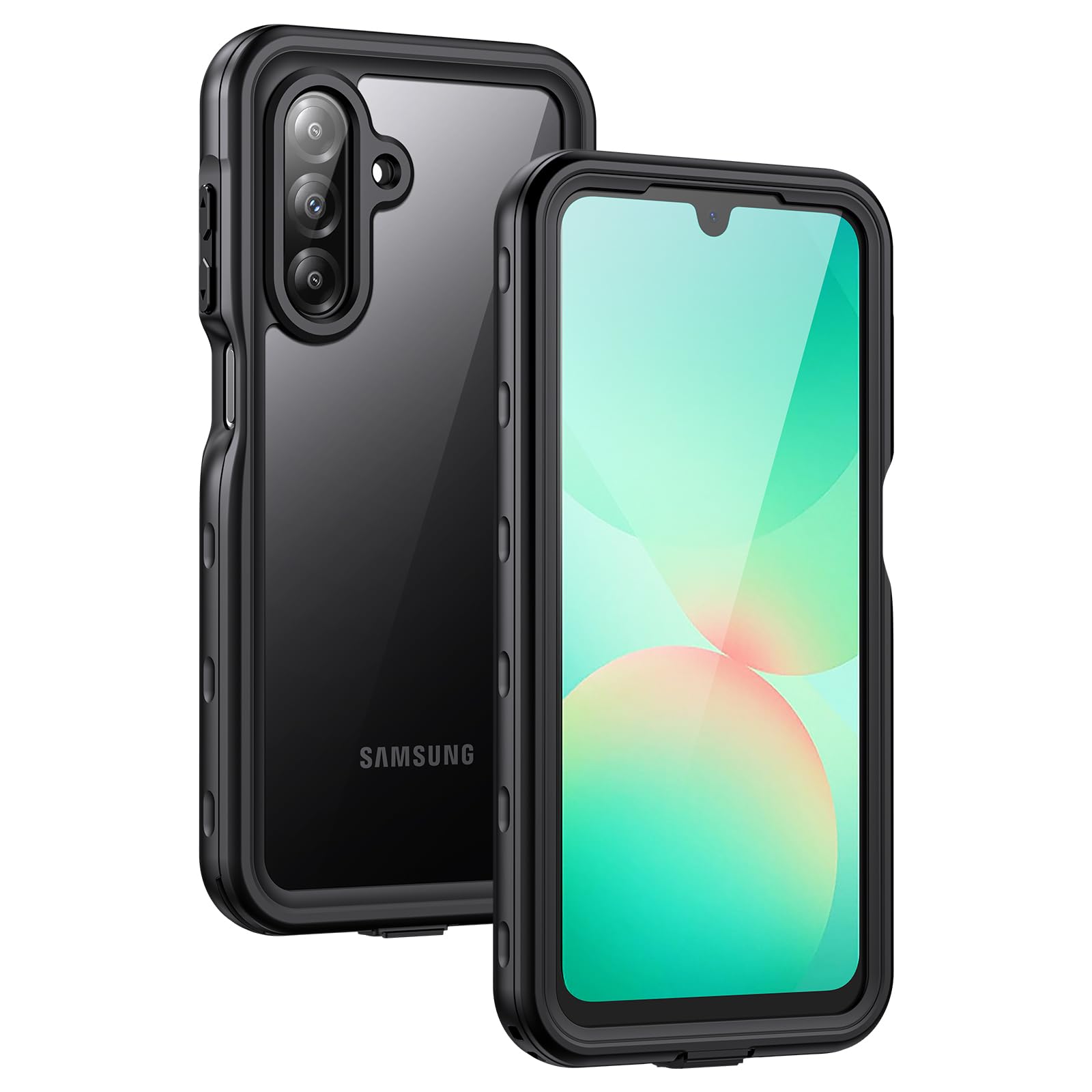 Lanhiem for Samsung Galaxy A26 Phone Case, IP68 Waterproof Dustproof, Built-in Screen Protector, Rugged Full Body Shockproof Pro