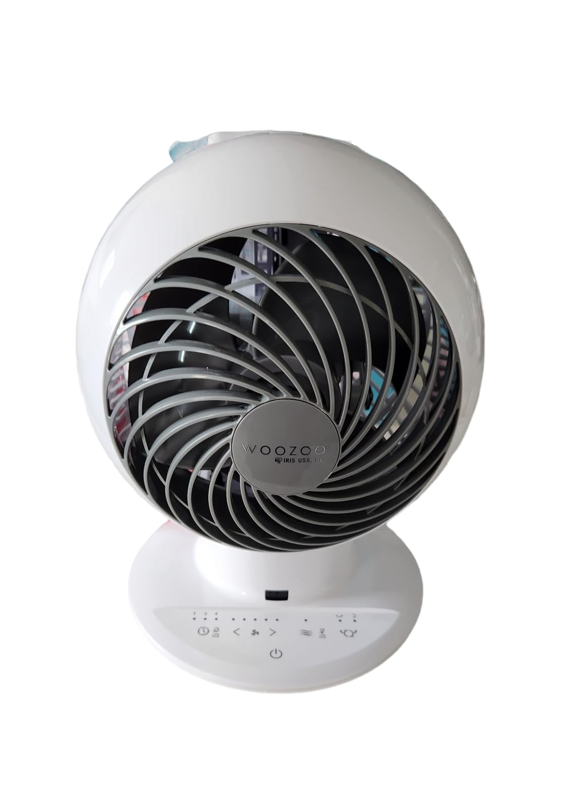 Iris Woozoo Globe Multi Directional 5 Speed Oscillating Fan [2024 Model], Small, White